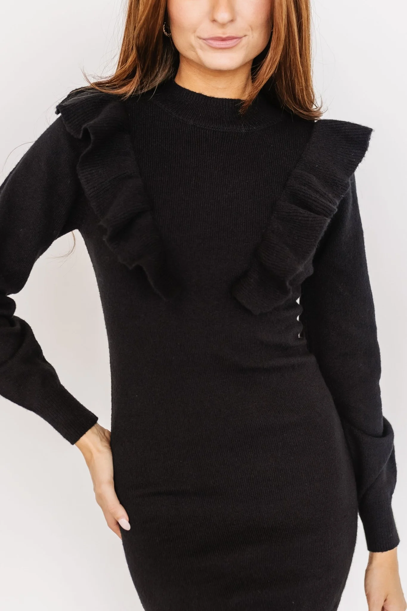 Graham Sweater Dress | Black
