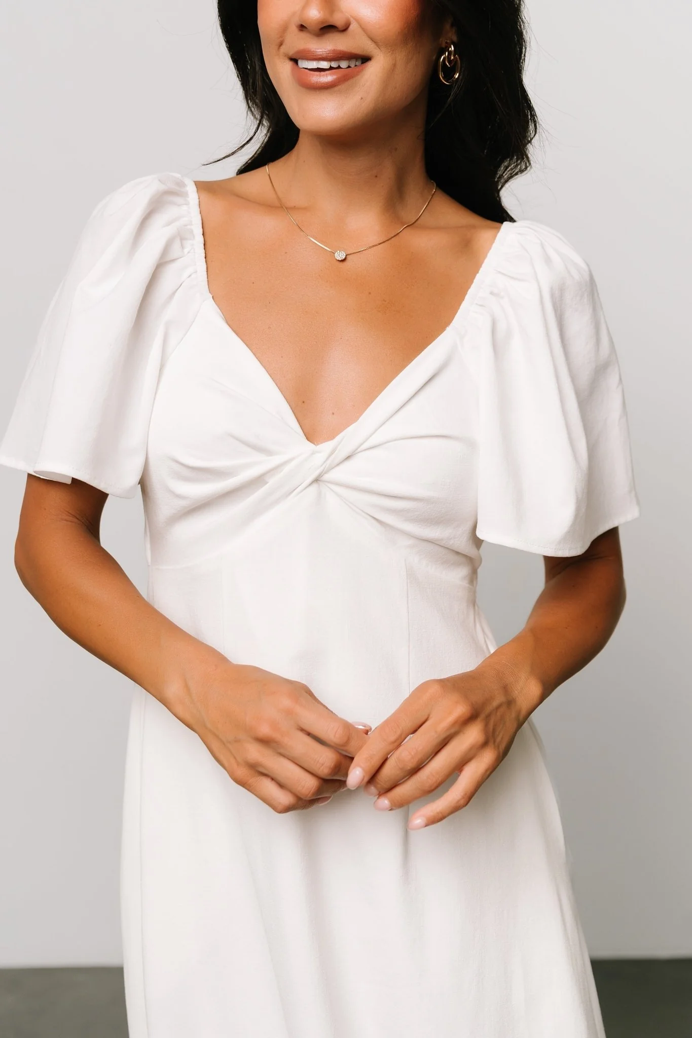 Indie Back Tie Dress | Off White