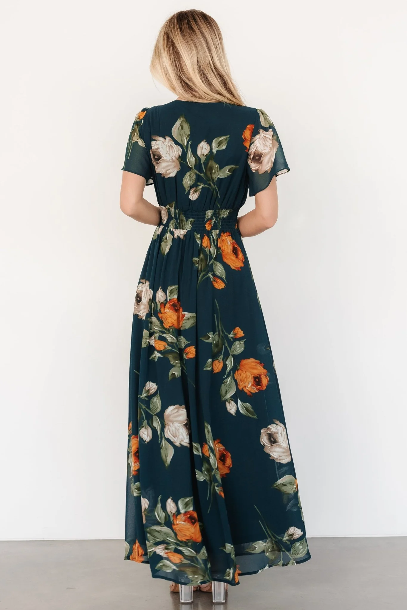 Birdie Maxi Dress | Deep Topaz Floral