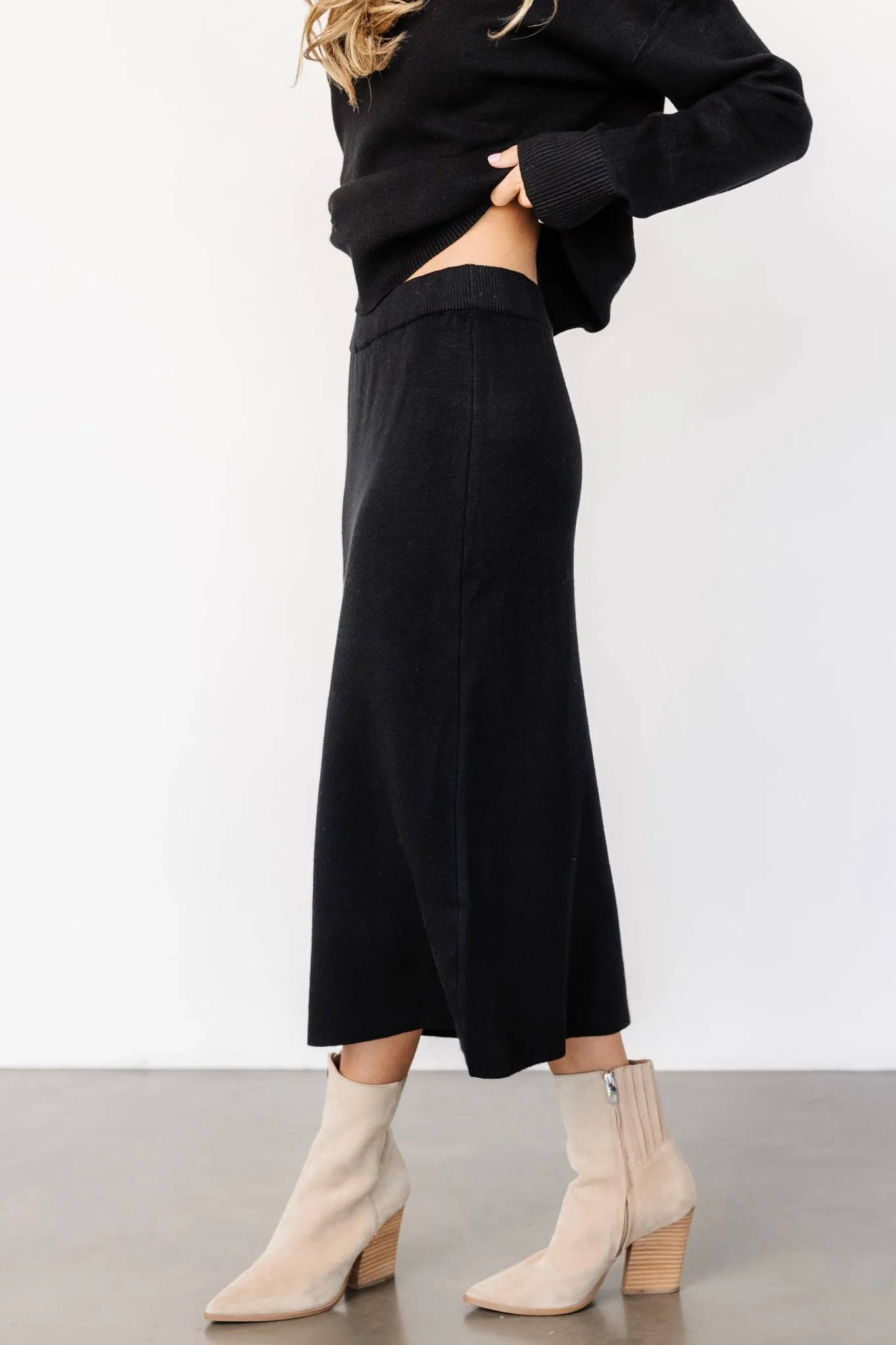 Ali Knit Skirt | Black