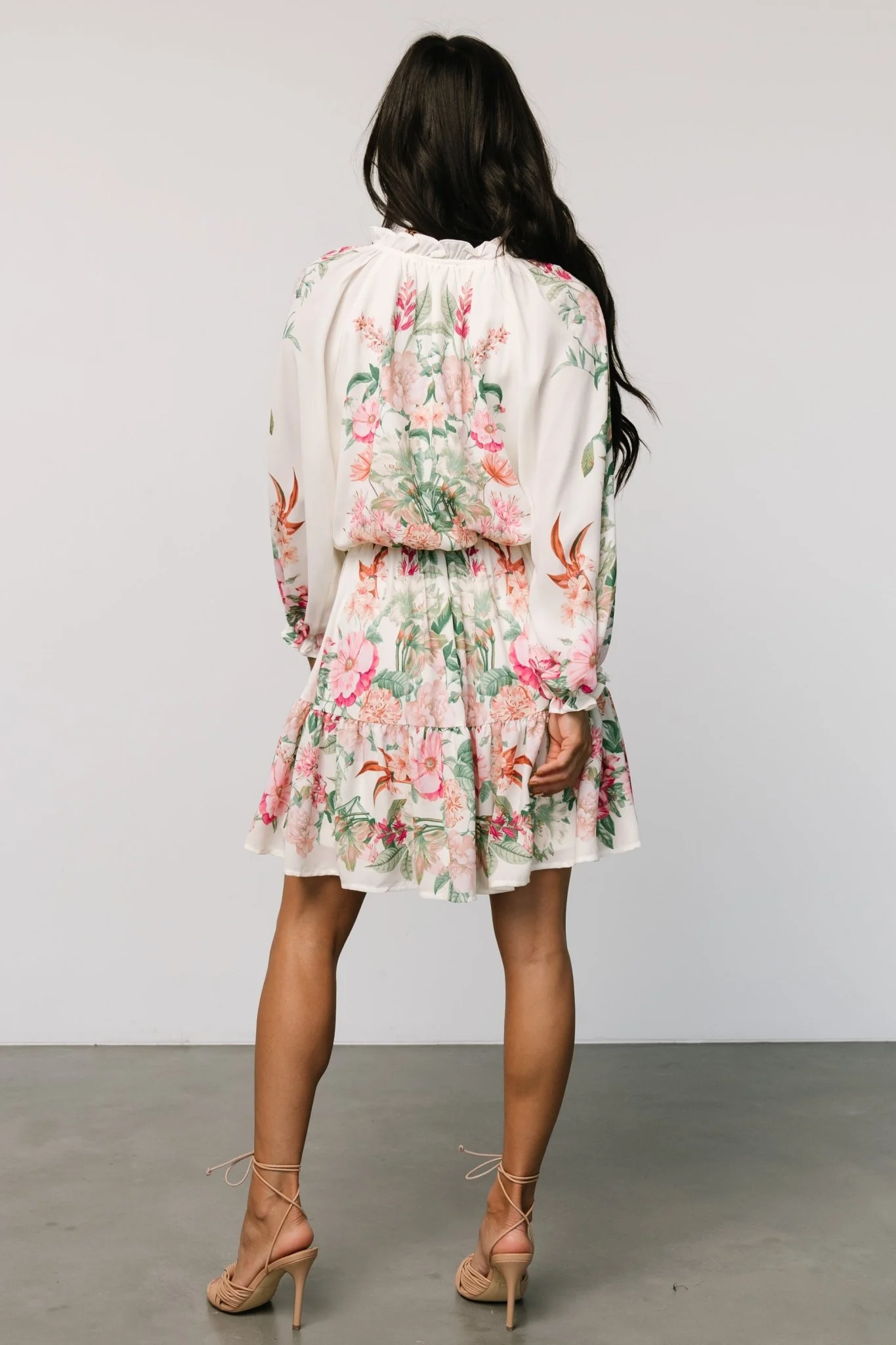 Jenny Short Dress | Off White Floral