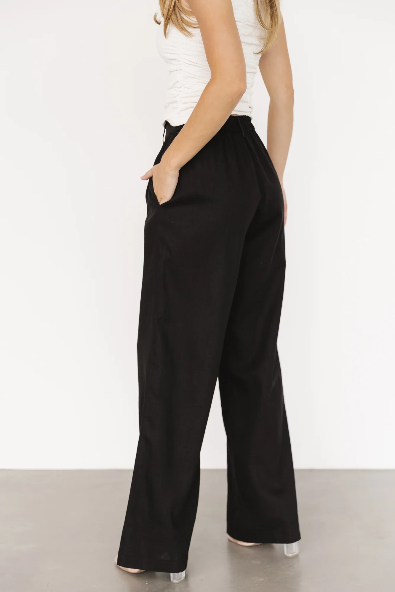 Malin Wide Leg Pants | Black
