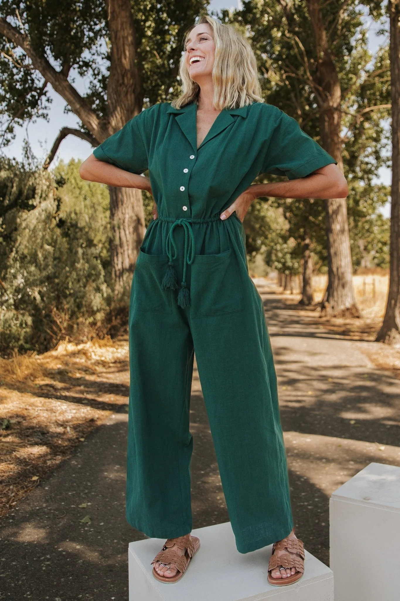 Hemming Jumpsuit | Green