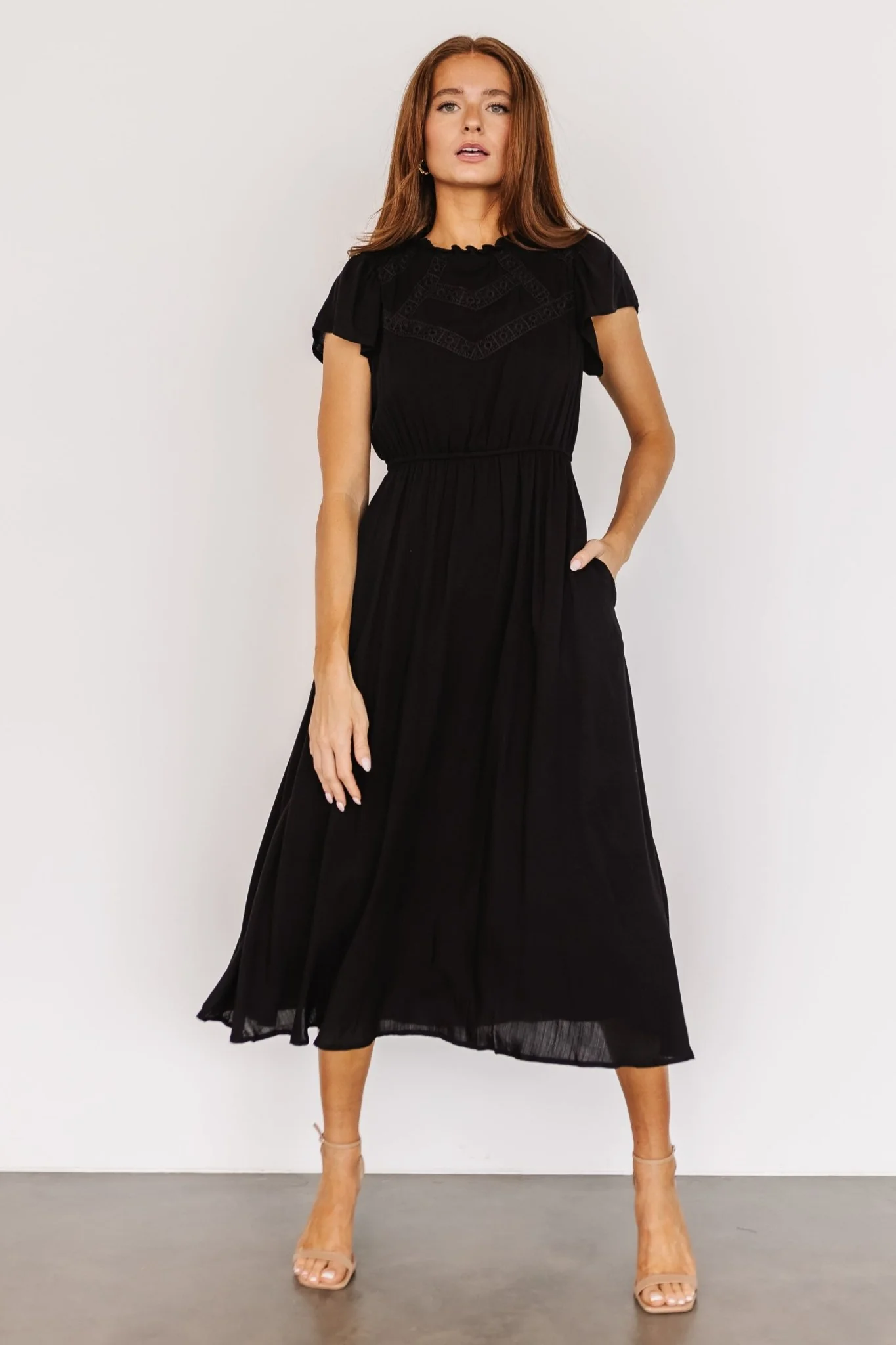 Prestyn Midi Dress | Black