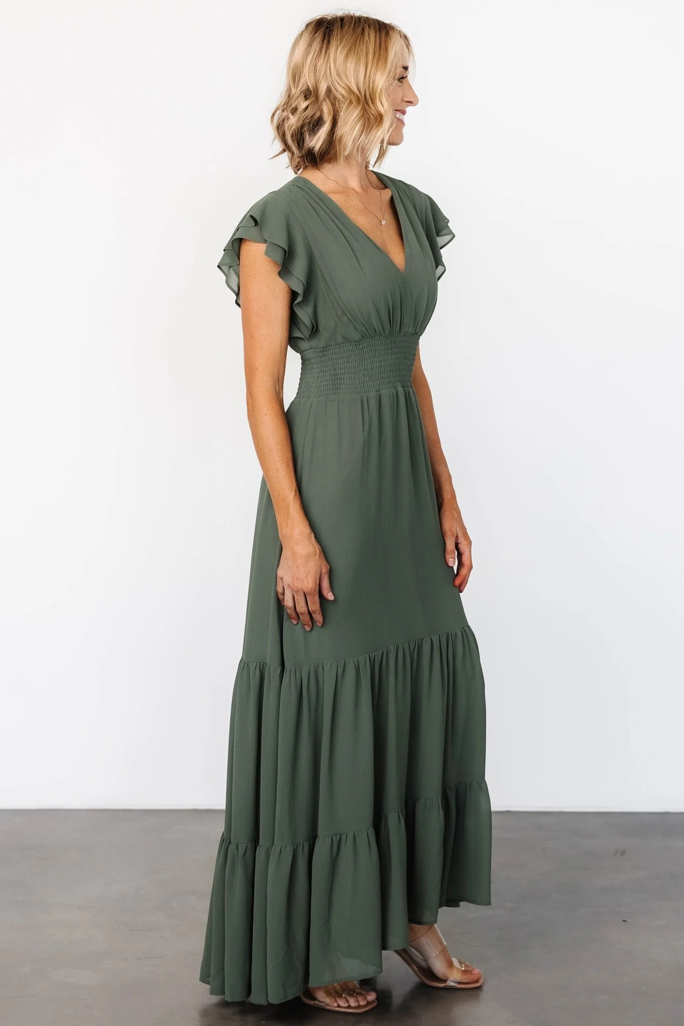 Adelina Maxi Dress | Dark Sage