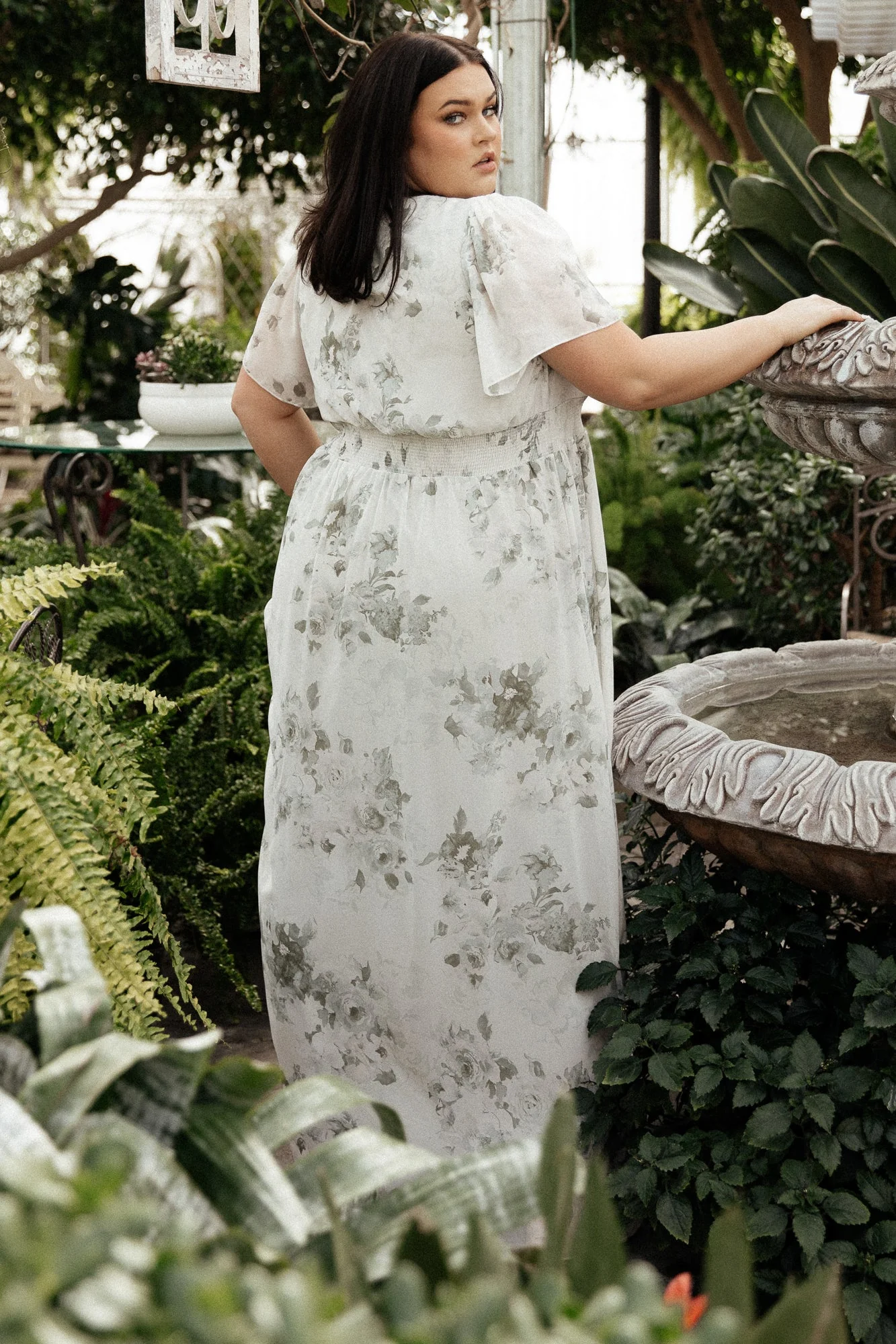 Alexandria Smocked Maxi Dress | Dusty Sage Floral