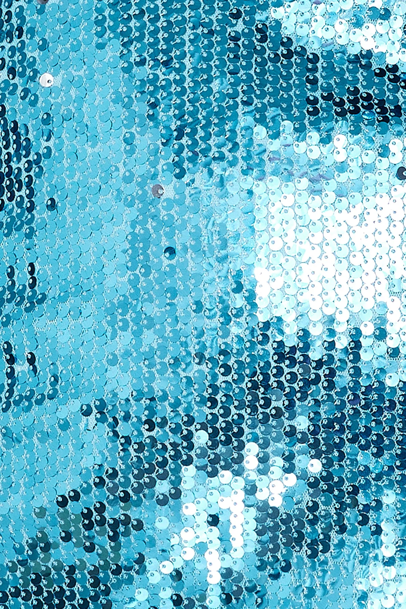 Evening Attraction Sequin Halter Mini Dress Blue