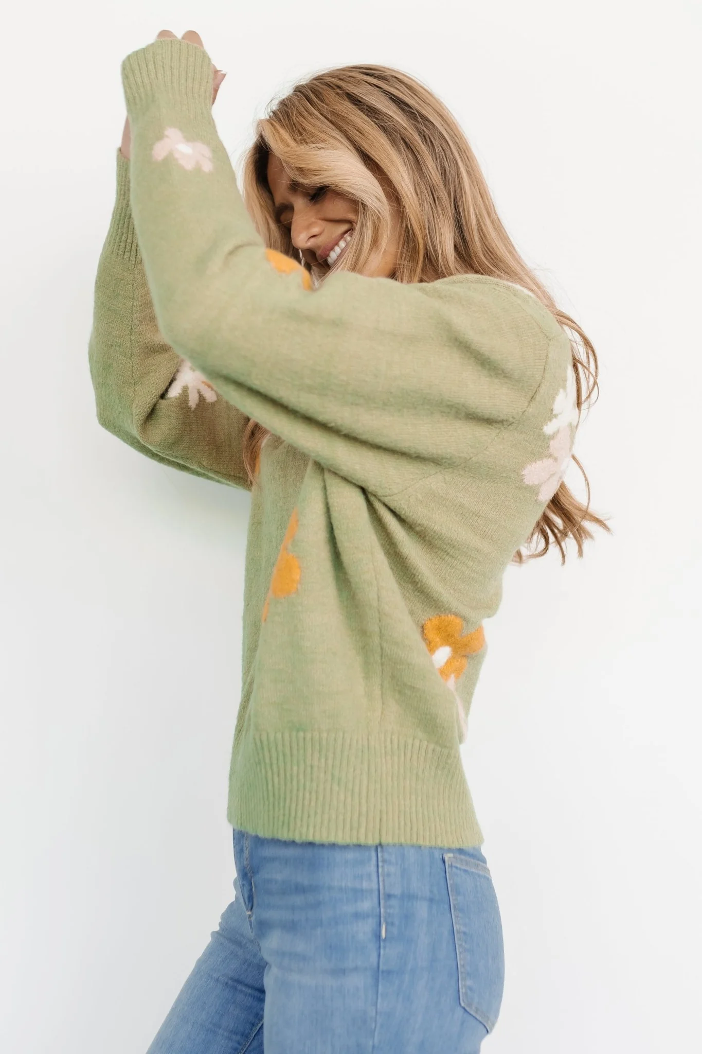 Roxy Sweater | Sage Flower