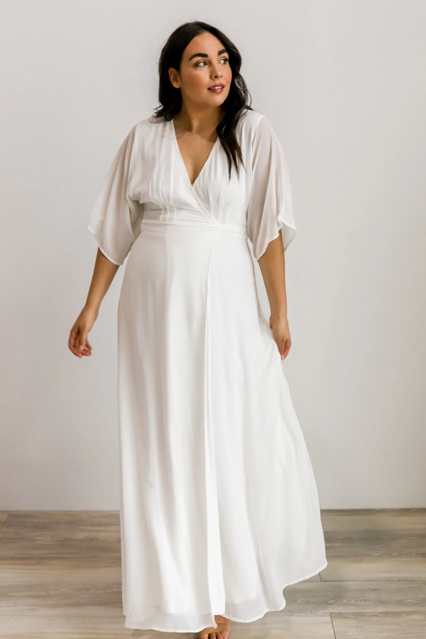 Lilly Wrap Maxi Dress | Off White