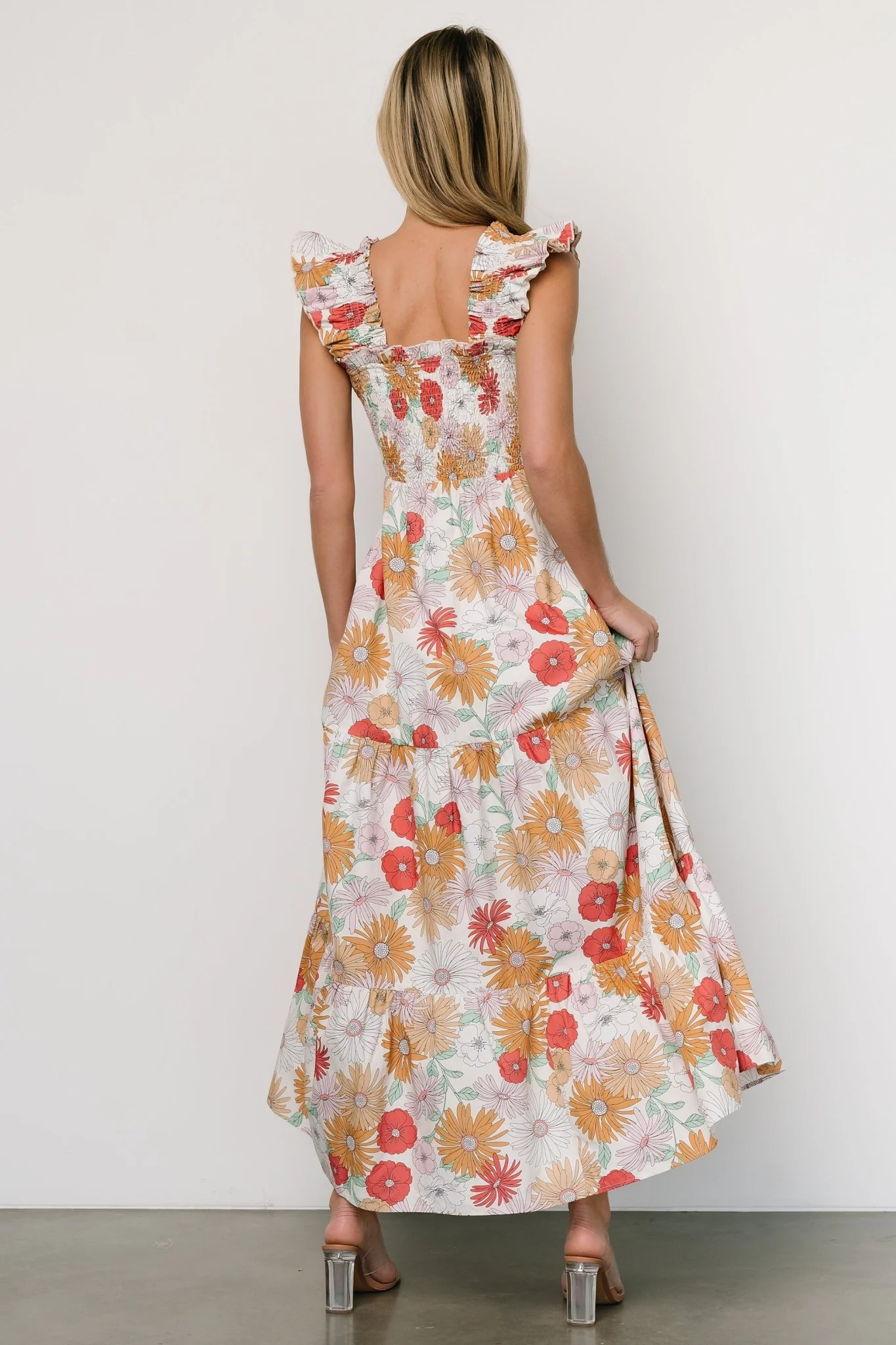 Adela Maxi Dress | Cream Multi Floral