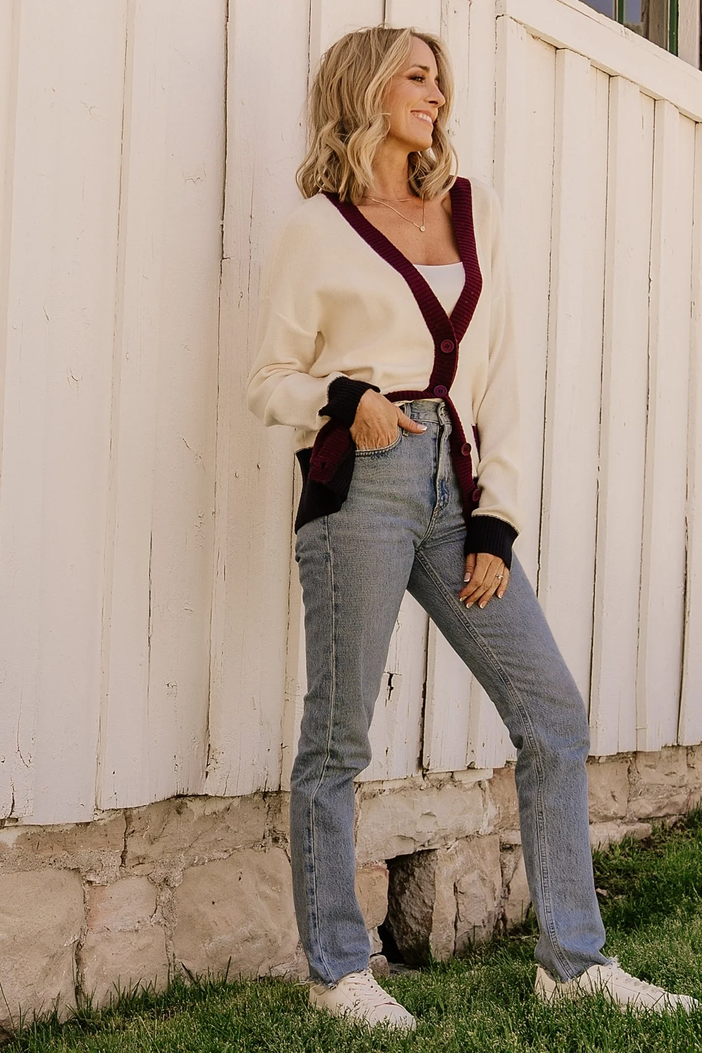 Jax Cardigan | Cream Multi