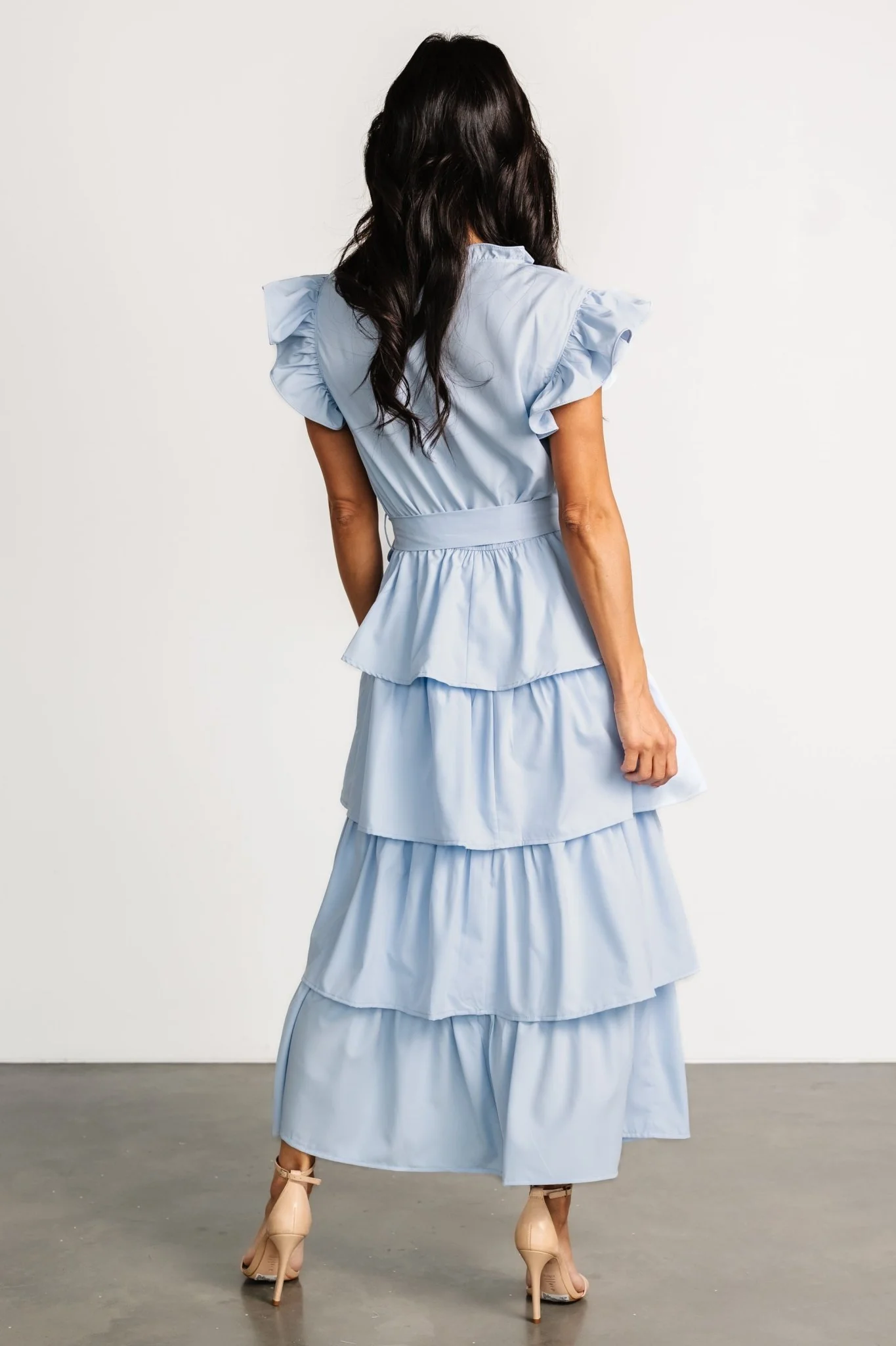 Chrysanthi Tiered Dress | Light Blue