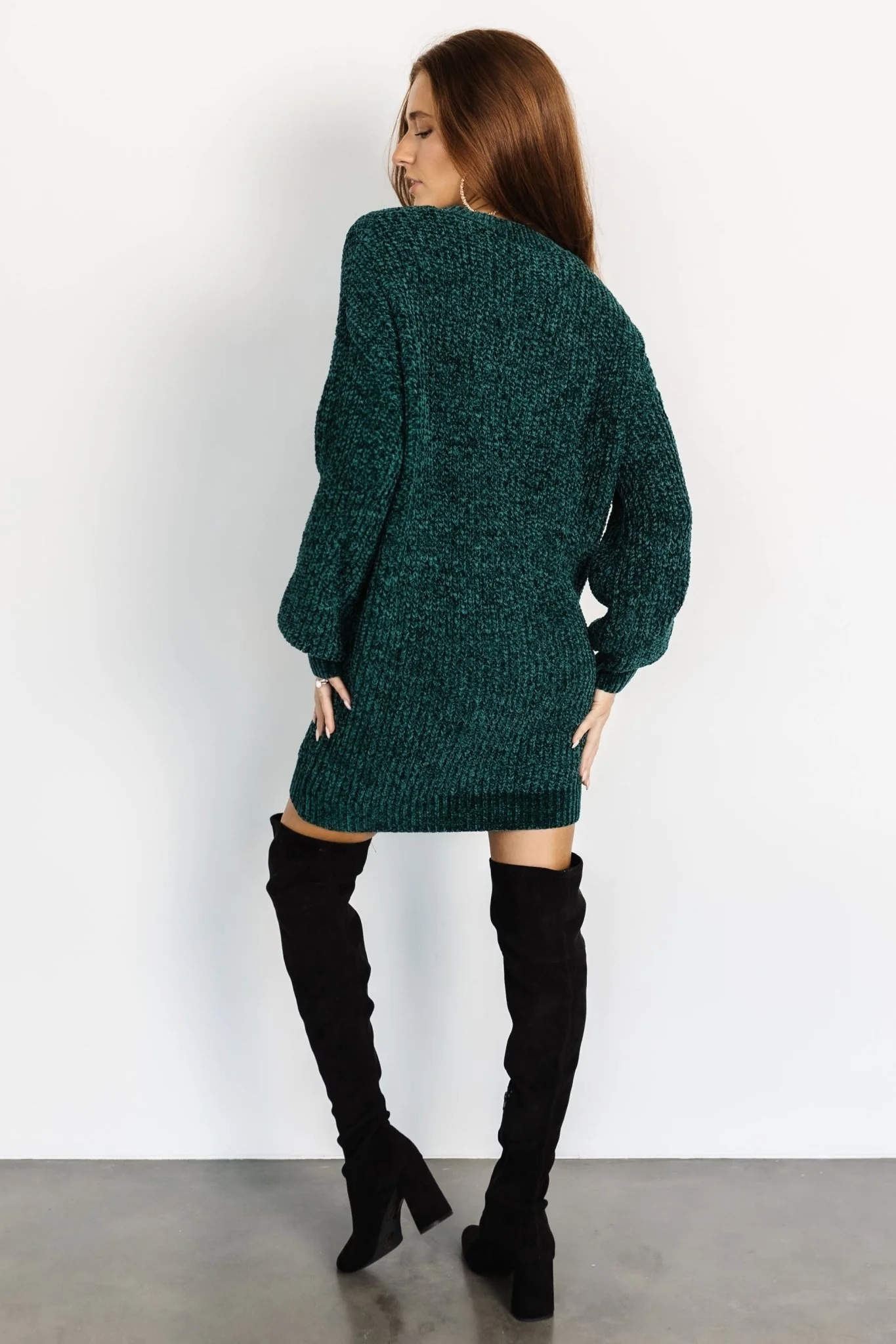 Christa Sweater Dress | Emerald
