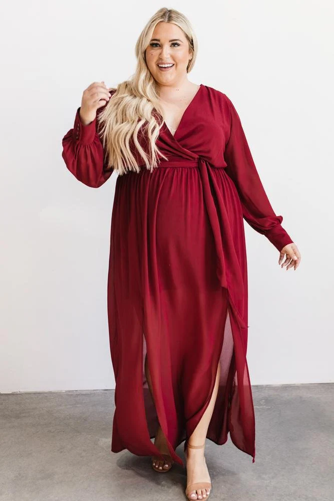 Celine Maxi Dress | Wine