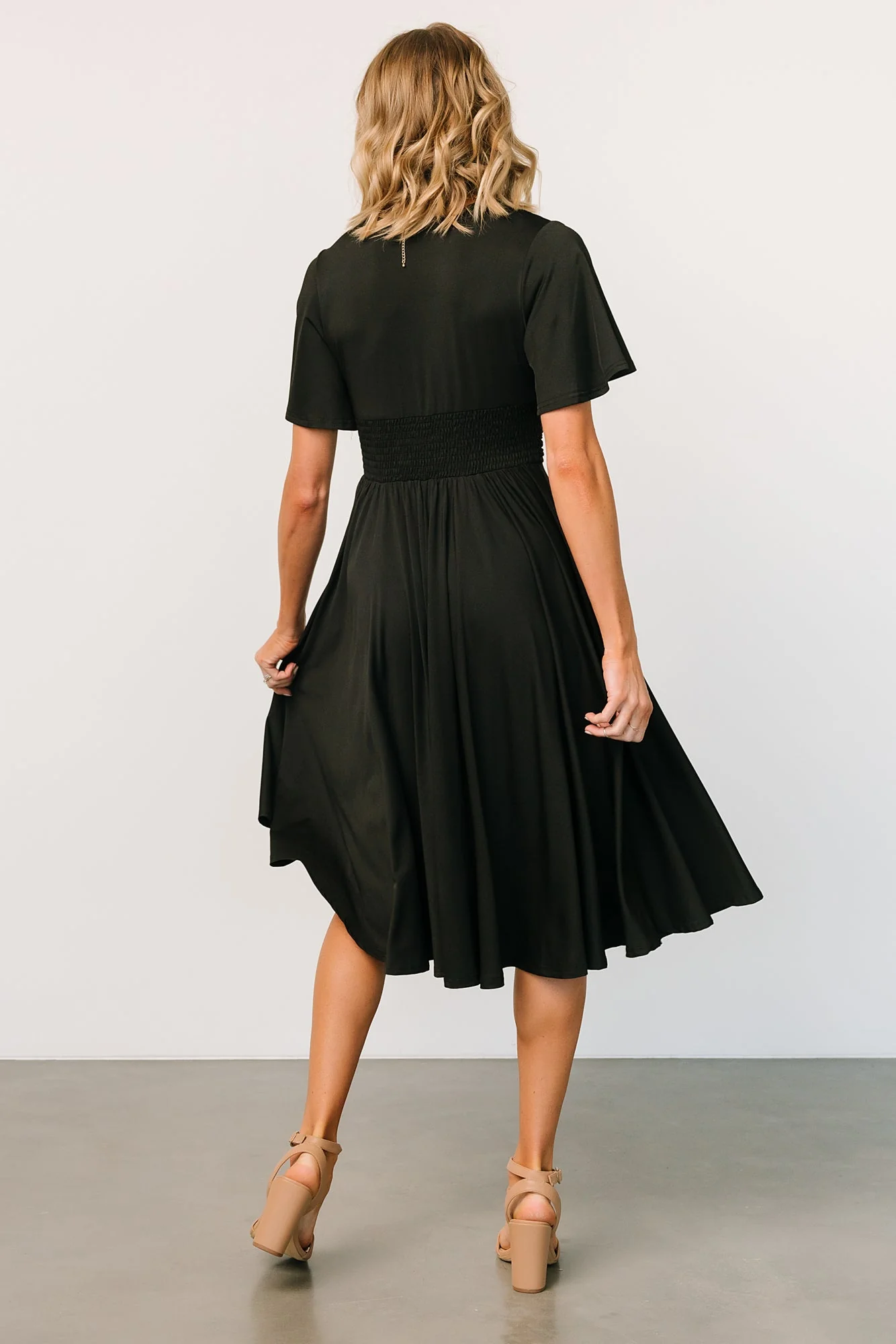 Janette Midi Dress | Black