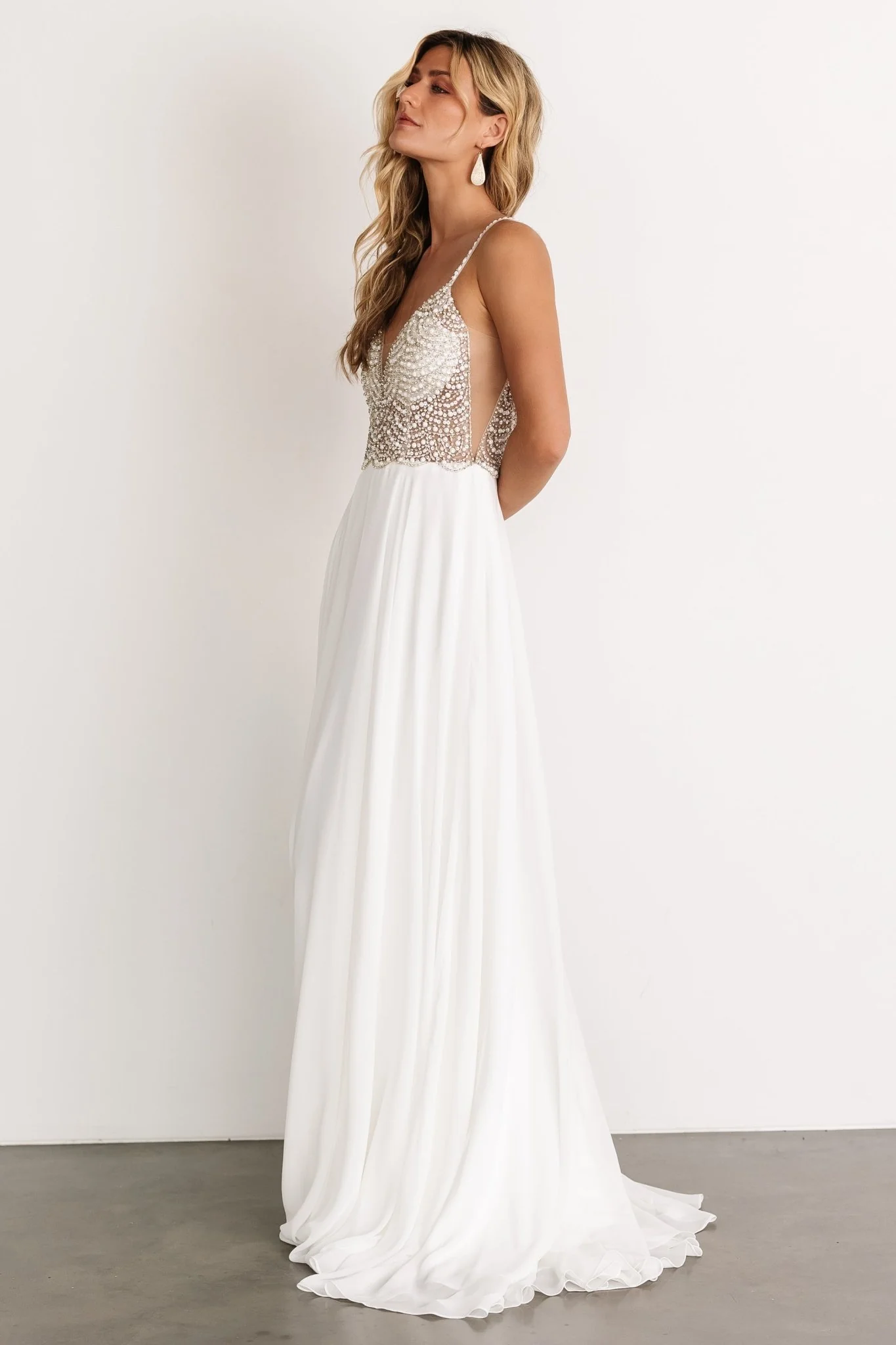 Honor Beaded Bridal Gown | Off White