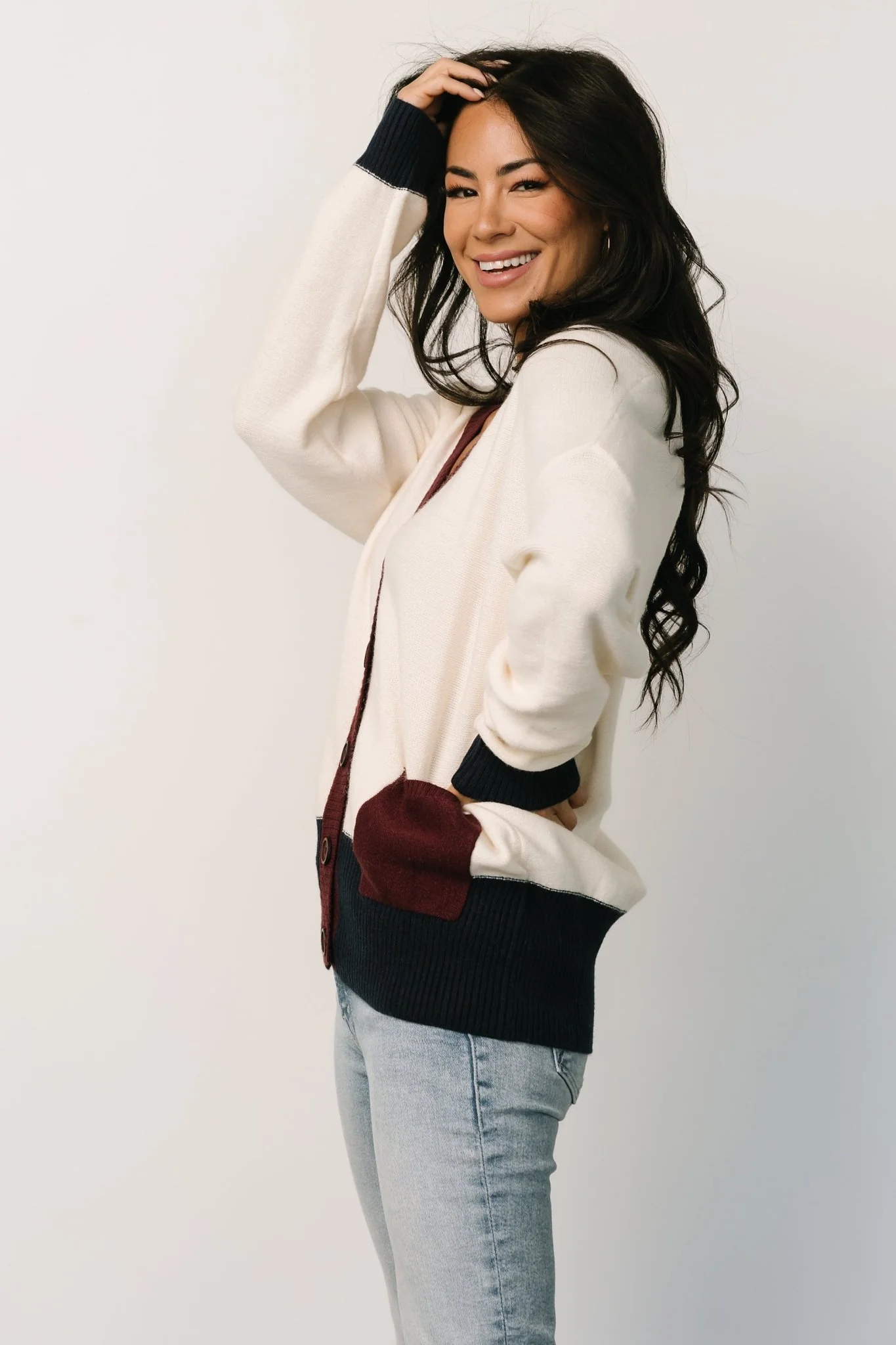 Jax Cardigan | Cream Multi