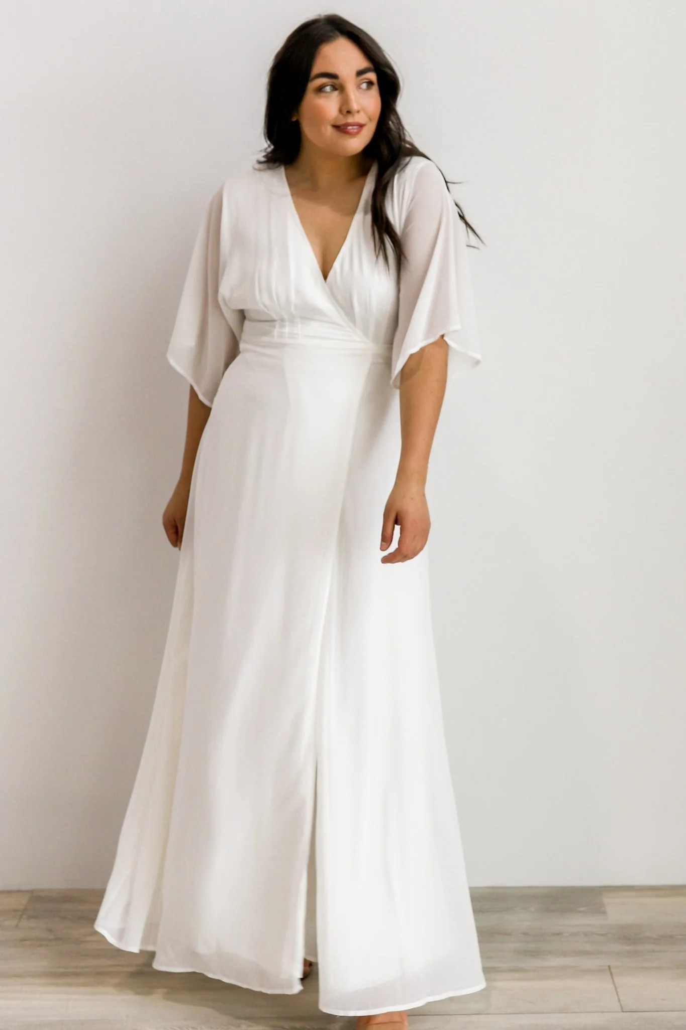 Lilly Wrap Maxi Dress | Off White