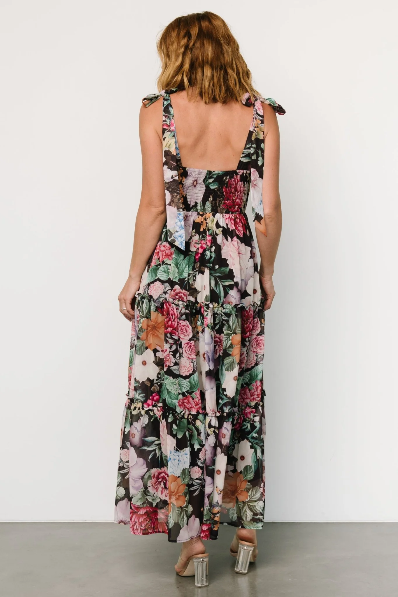 Anita Maxi Dress | Black Multi Floral