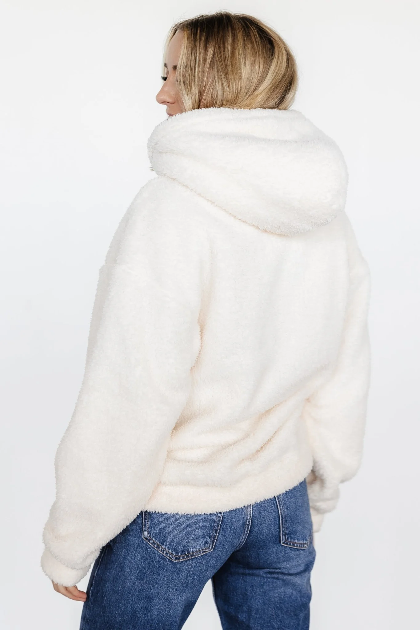 Neve Teddy Hoodie | Cream