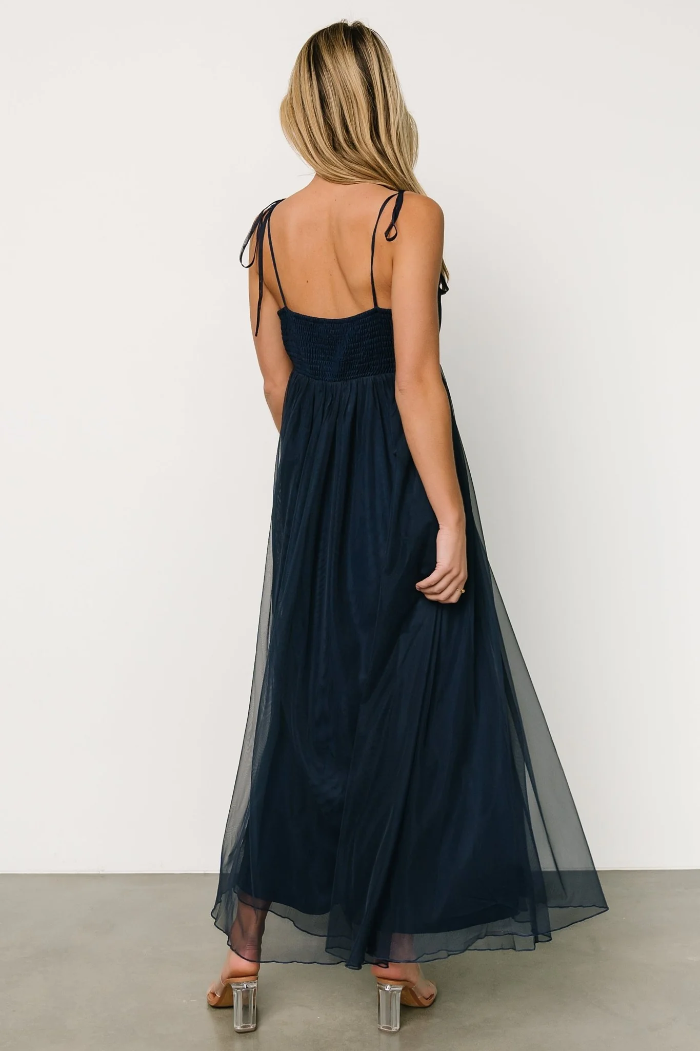 Fiona Tulle Maxi Dress | Midnight Blue