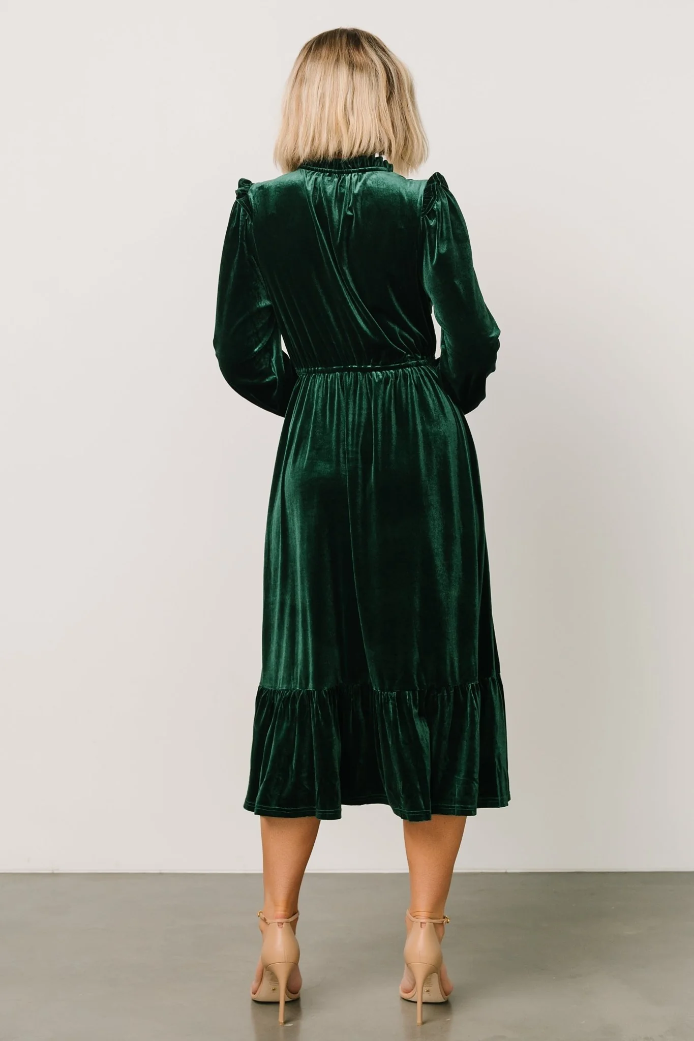 Amadora Velvet Dress | Green