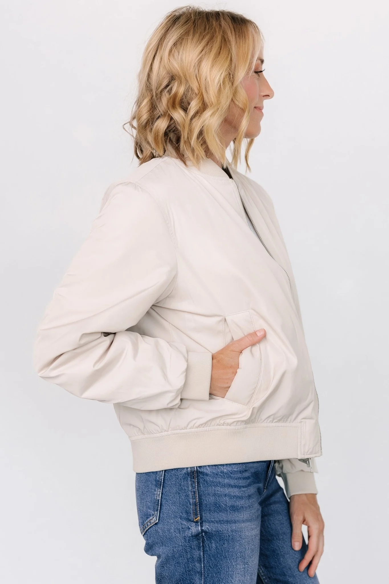Jared Bomber Jacket | Oatmeal