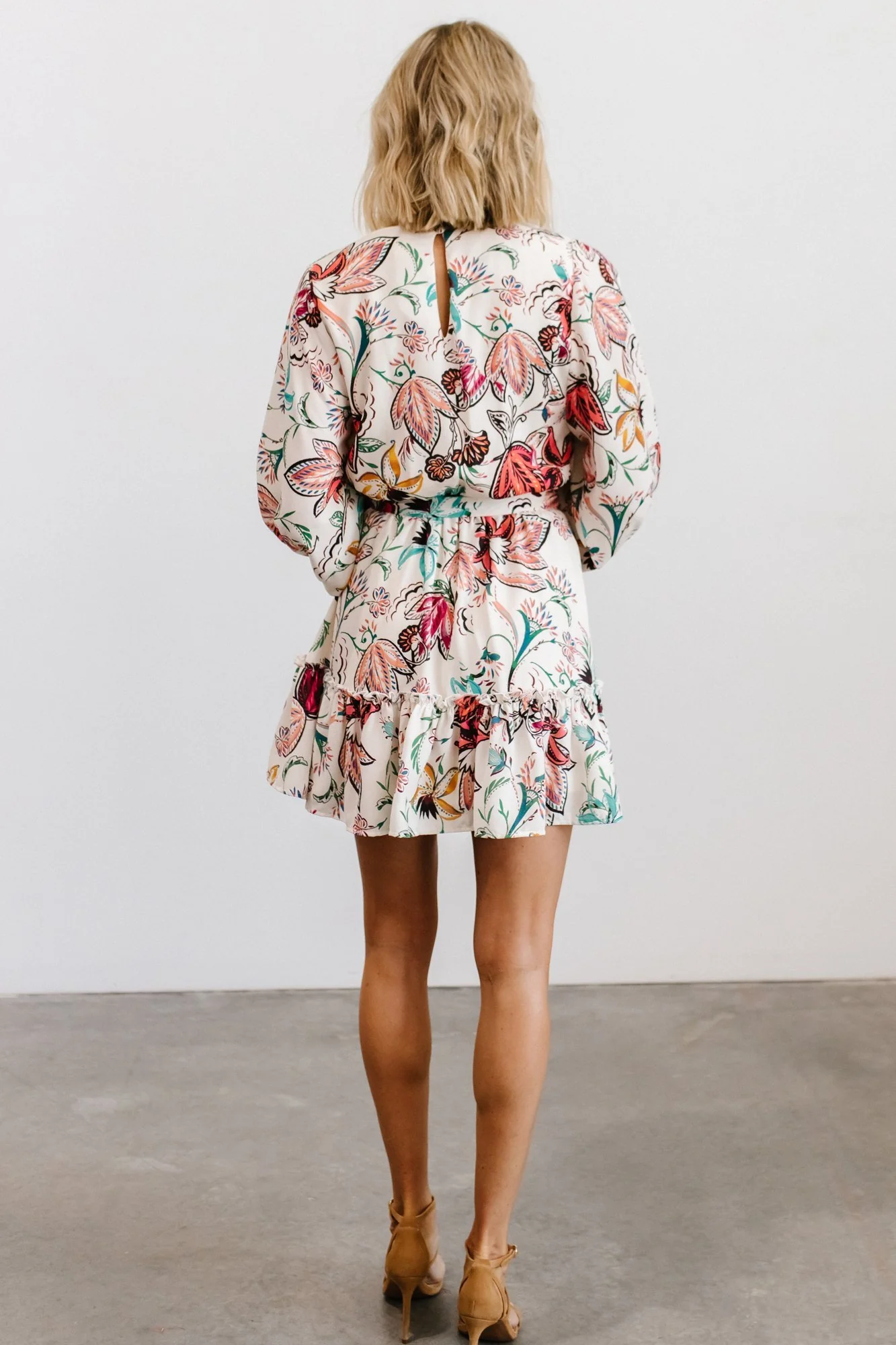 Tally Mini Dress | Off White Multi Print