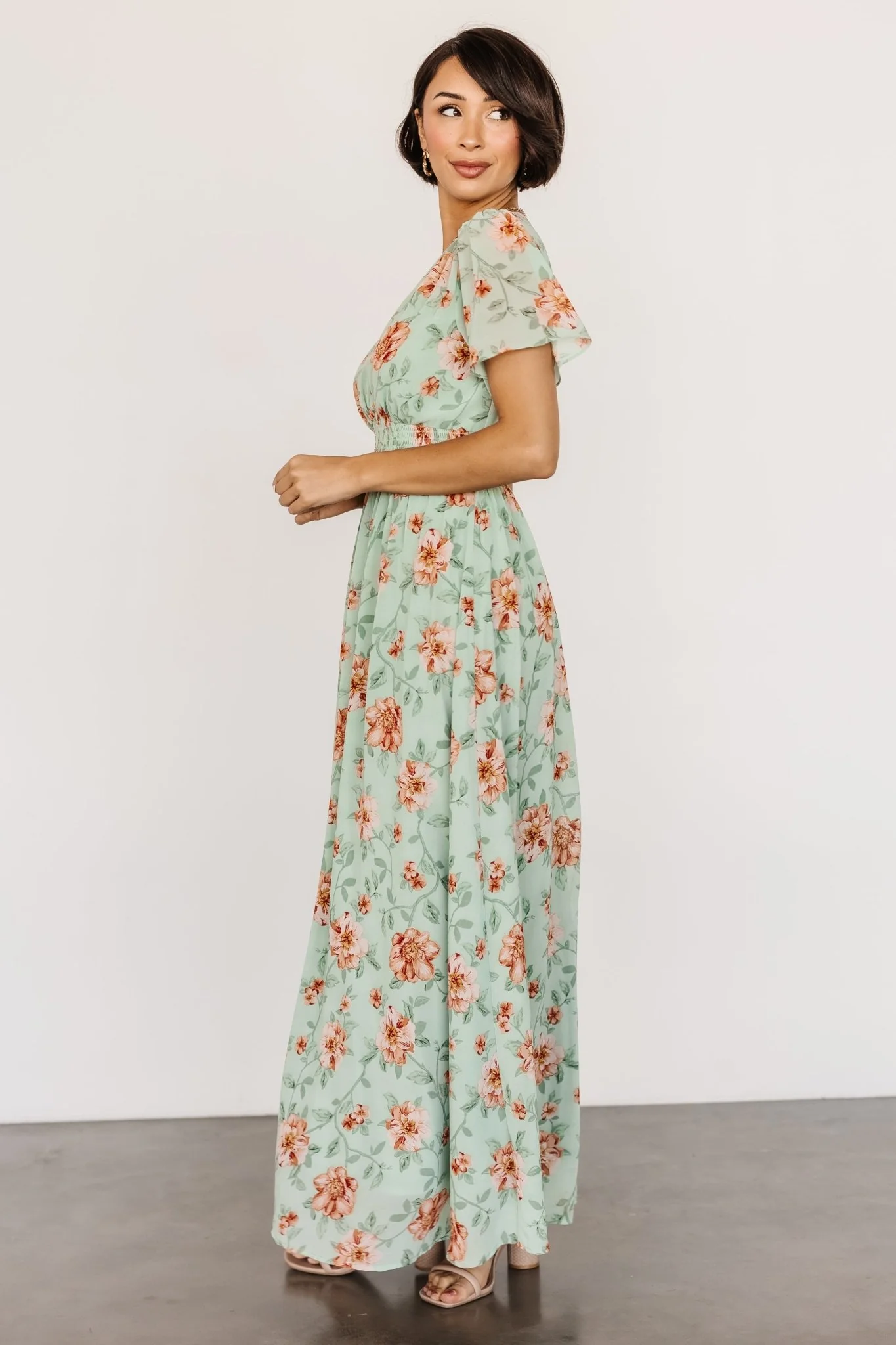 Birdie Maxi Dress | Sage Multi