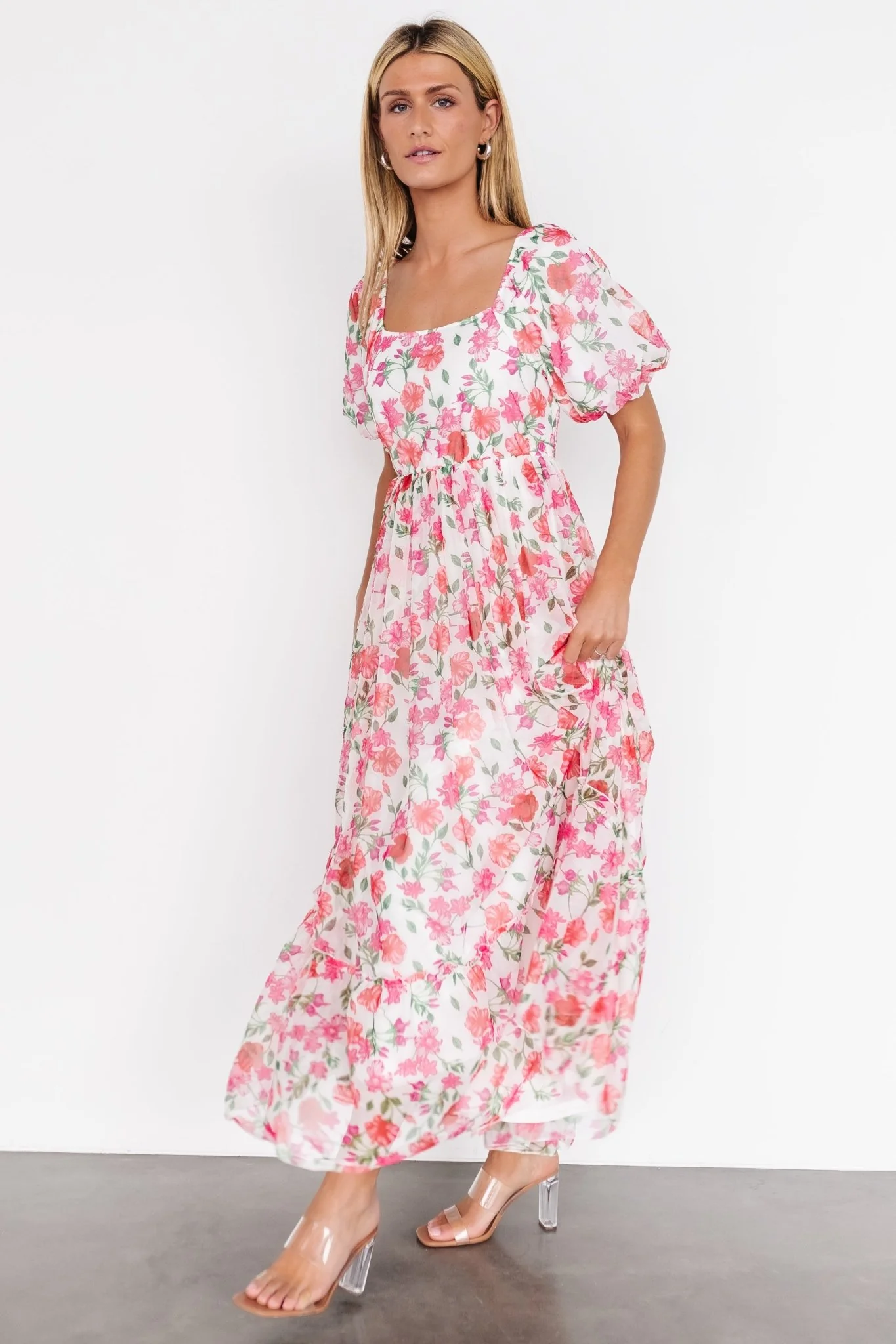 Margo Maxi Dress | Pink Multi Floral