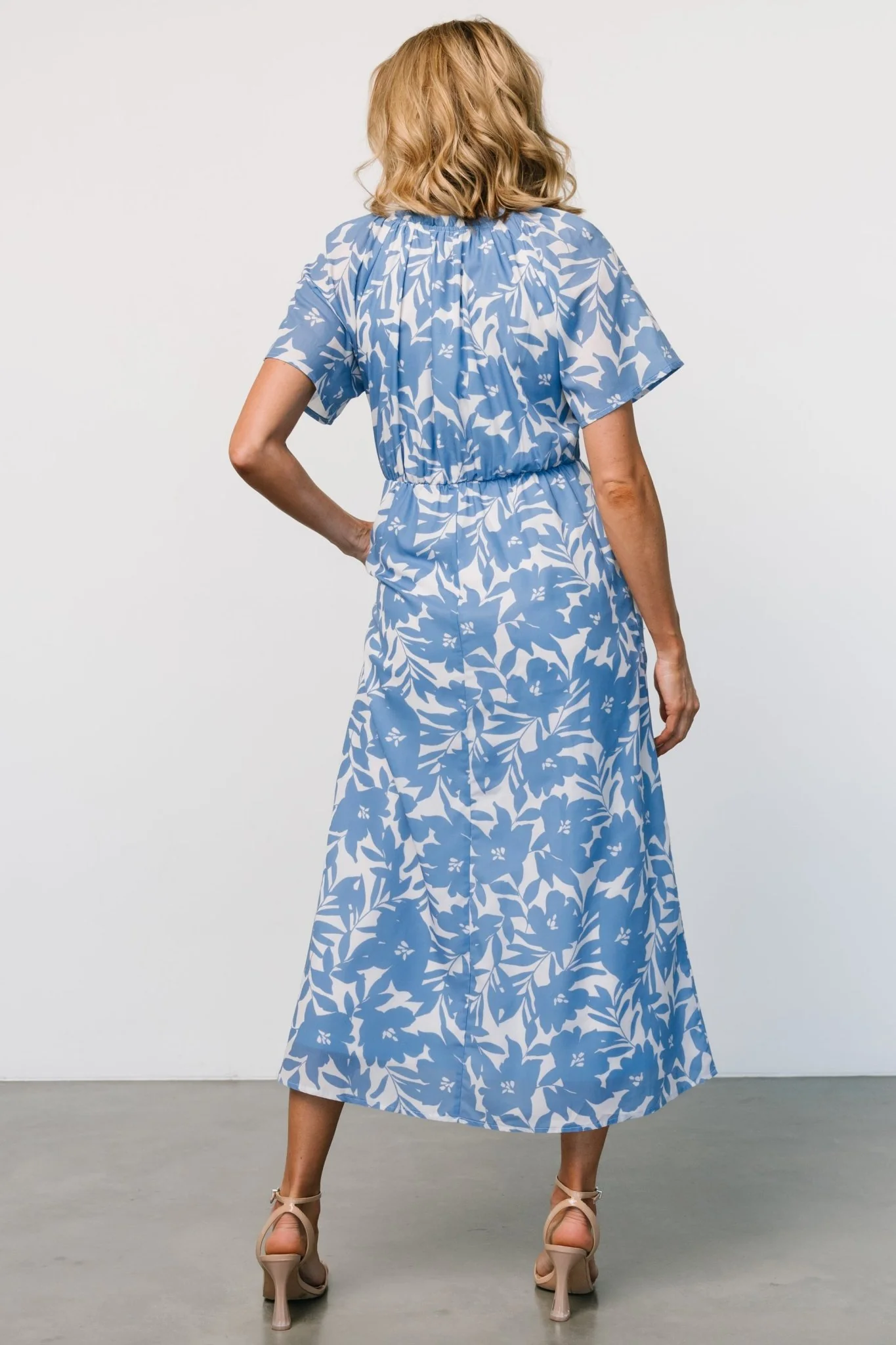 Annise Midi Dress | Blue Floral