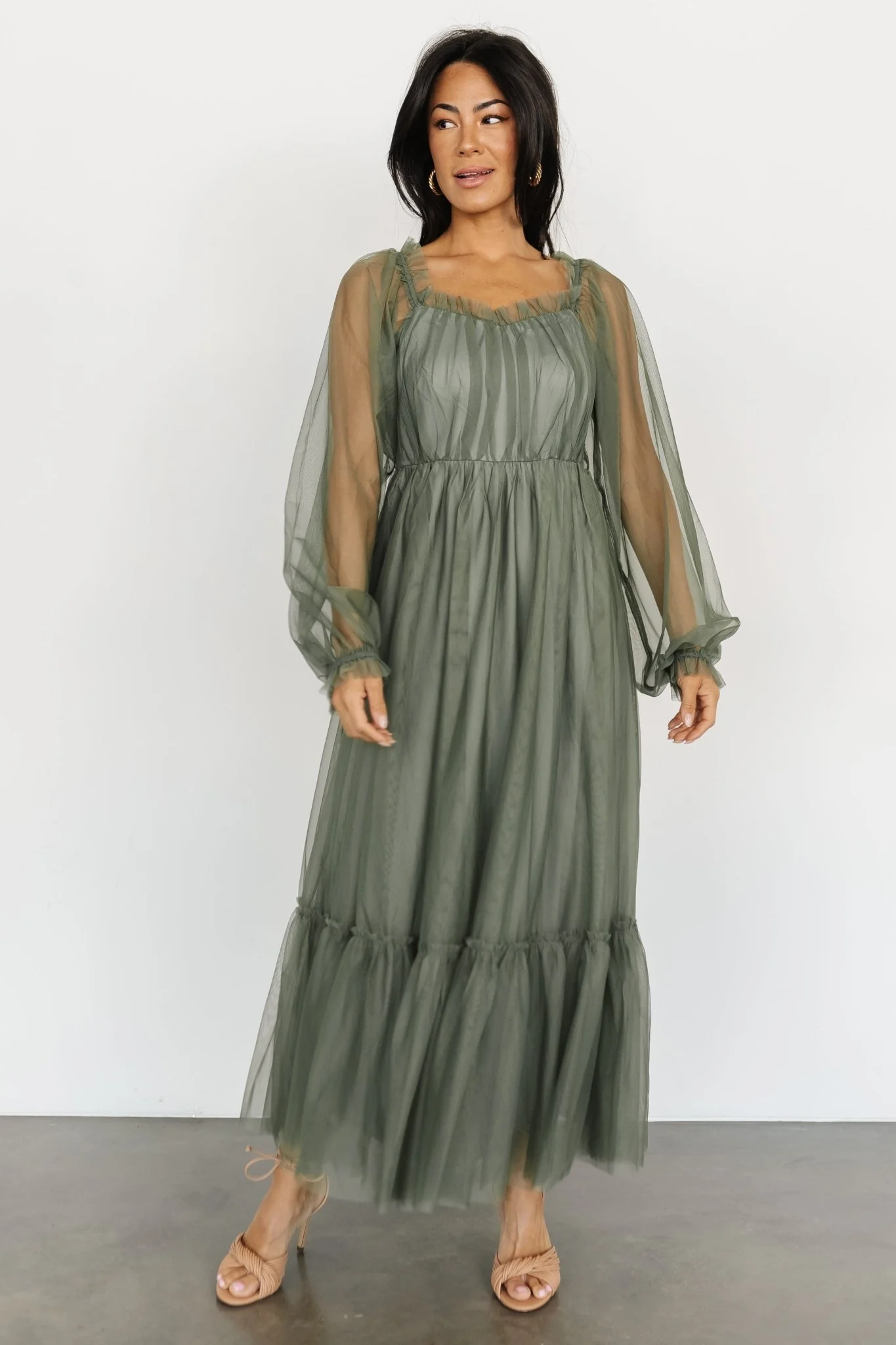 Cleobelle Maxi Dress | Dusty Olive
