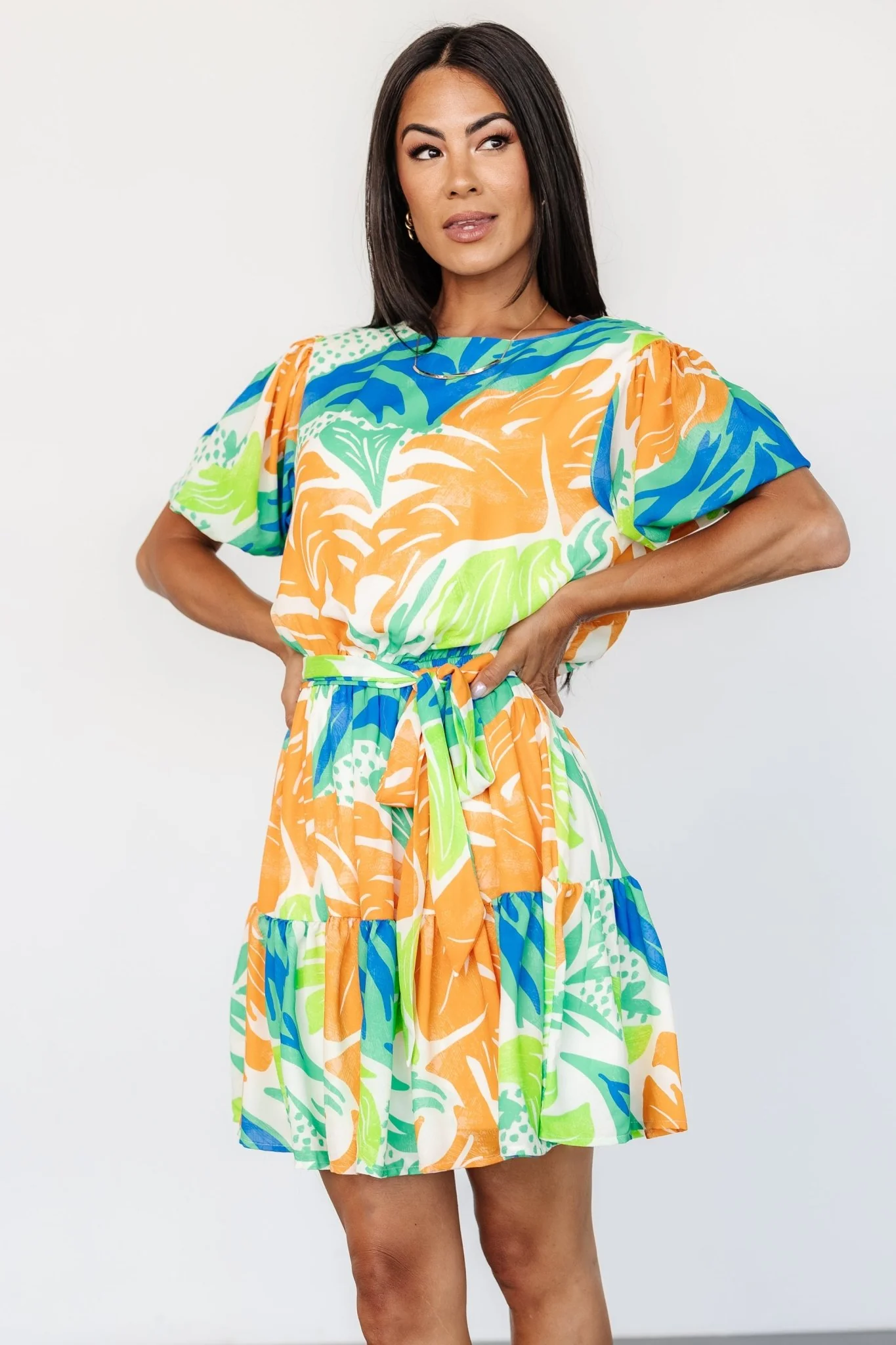 Cabo Short Dress | Multi Print