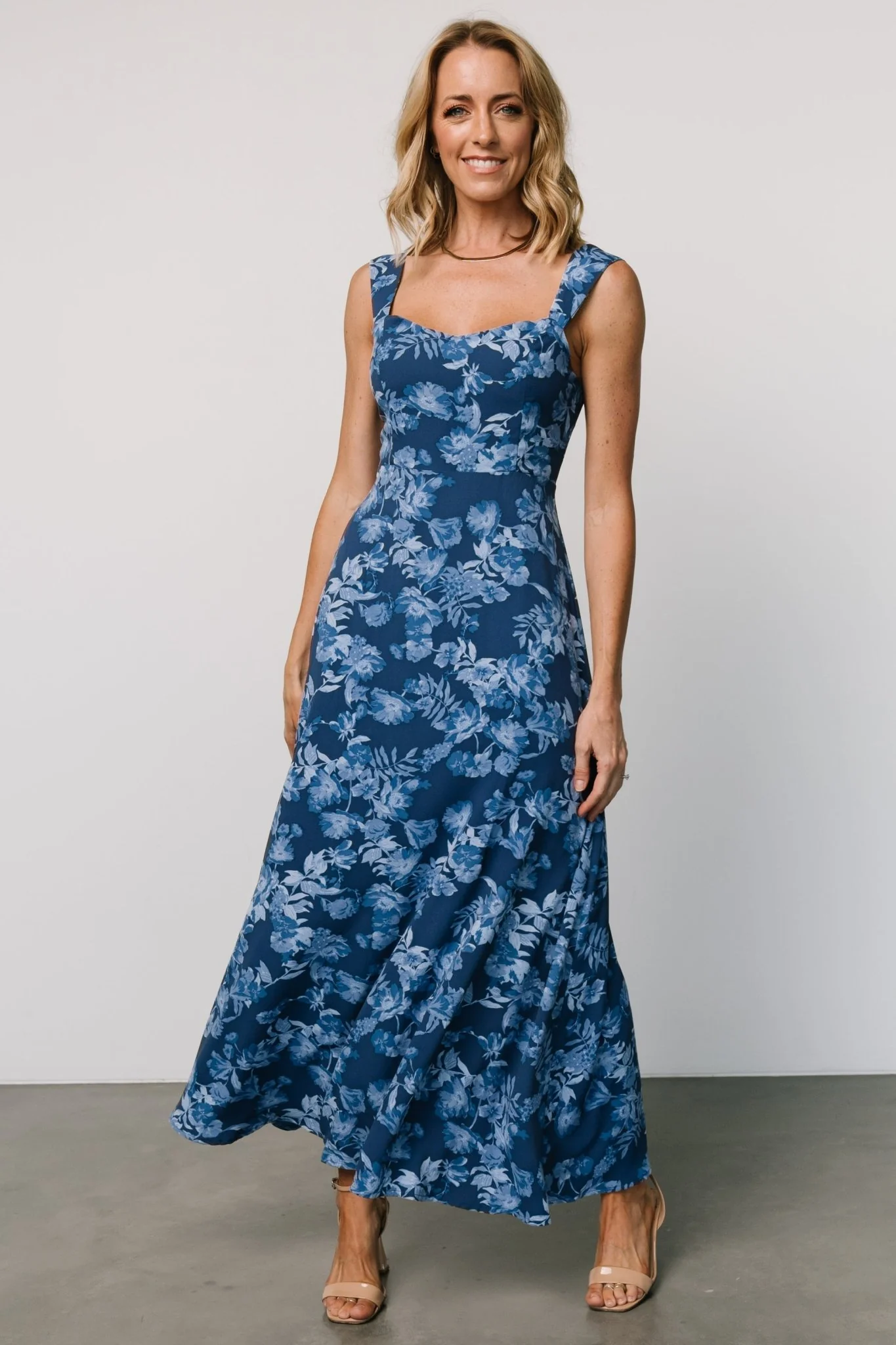 Mandy Maxi Dress | Blue Floral