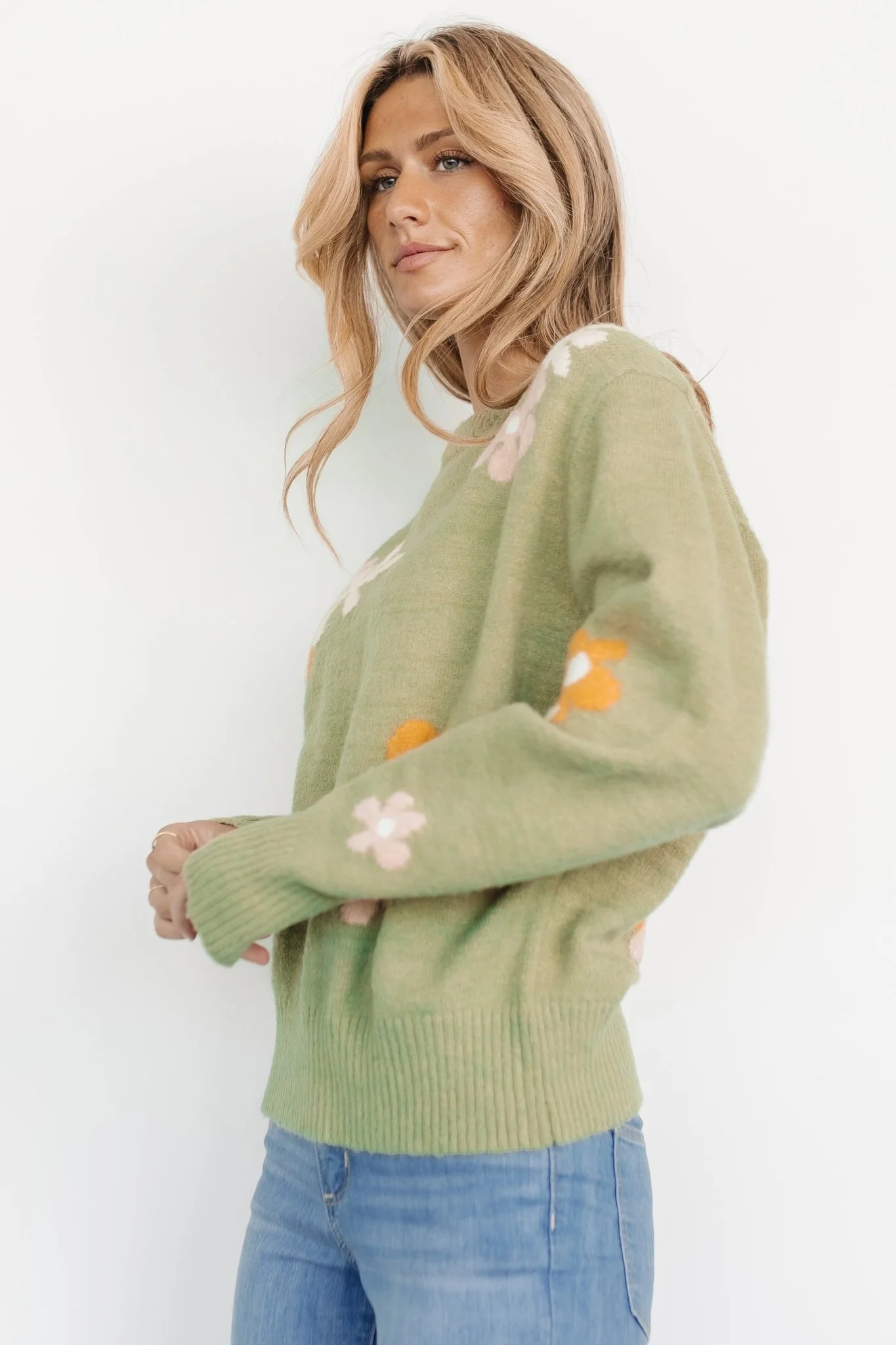 Roxy Sweater | Sage Flower