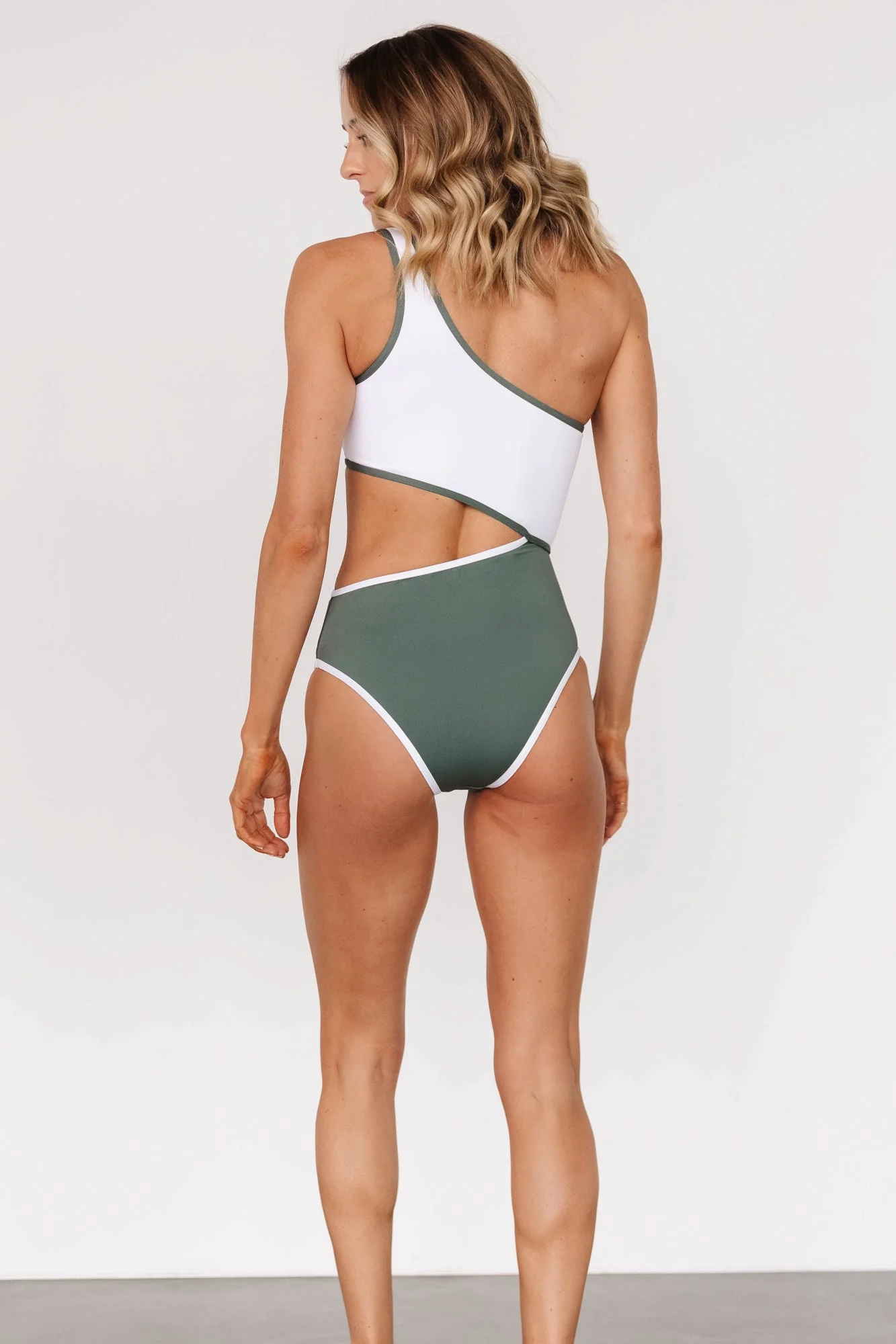 Portofino One Piece | Olive + White