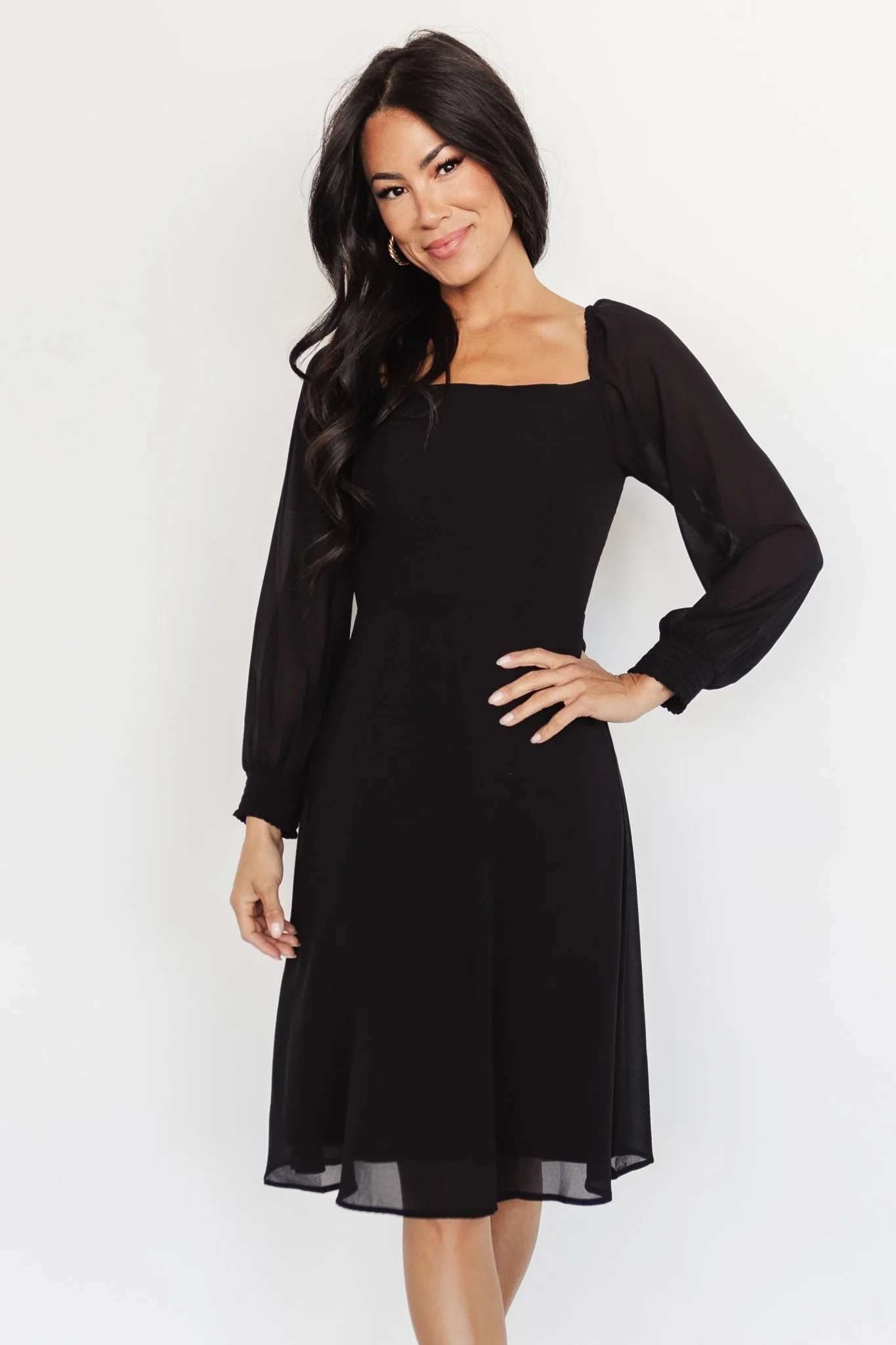 Elise Short Dress | Black