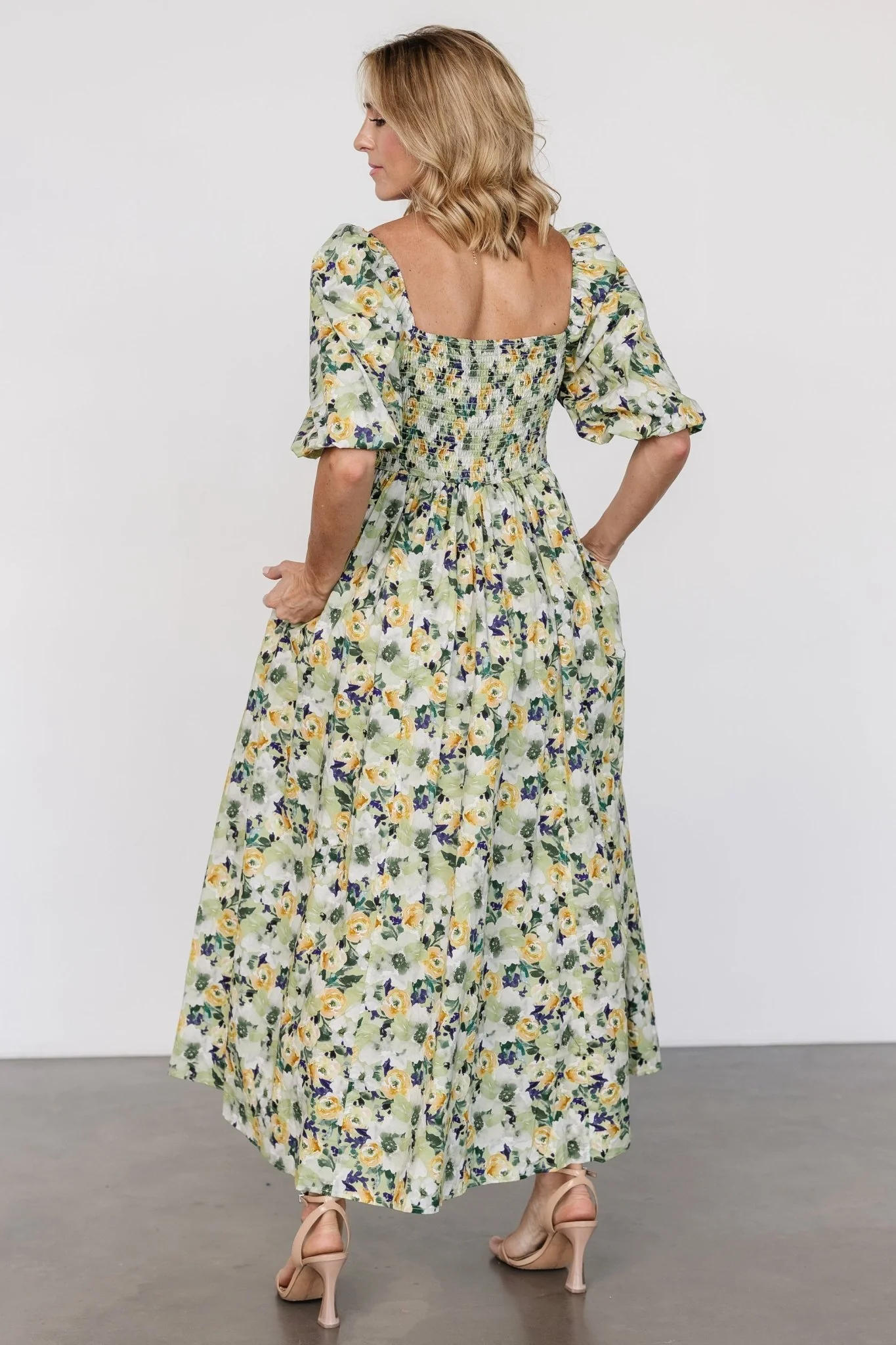 Brielle Maxi Dress | Green Floral