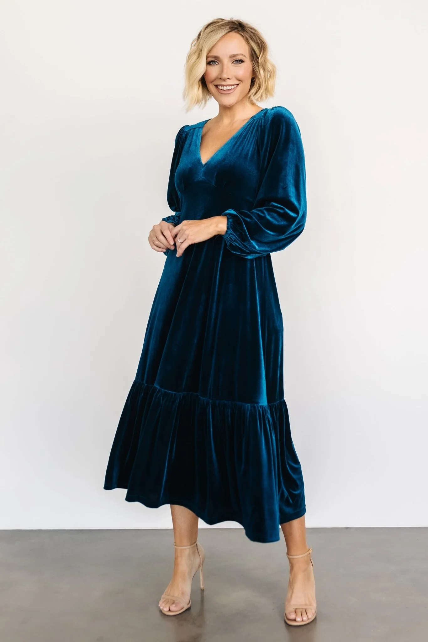 Erika Velvet Maxi Dress | Sapphire