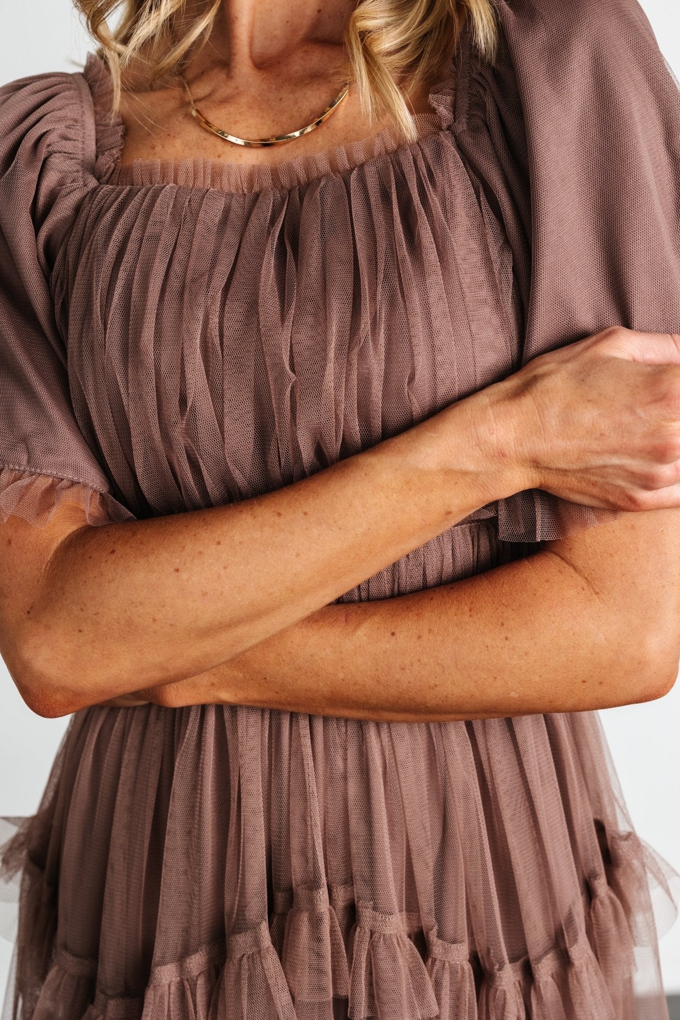 Magdalena Tulle Maxi Dress | Mink