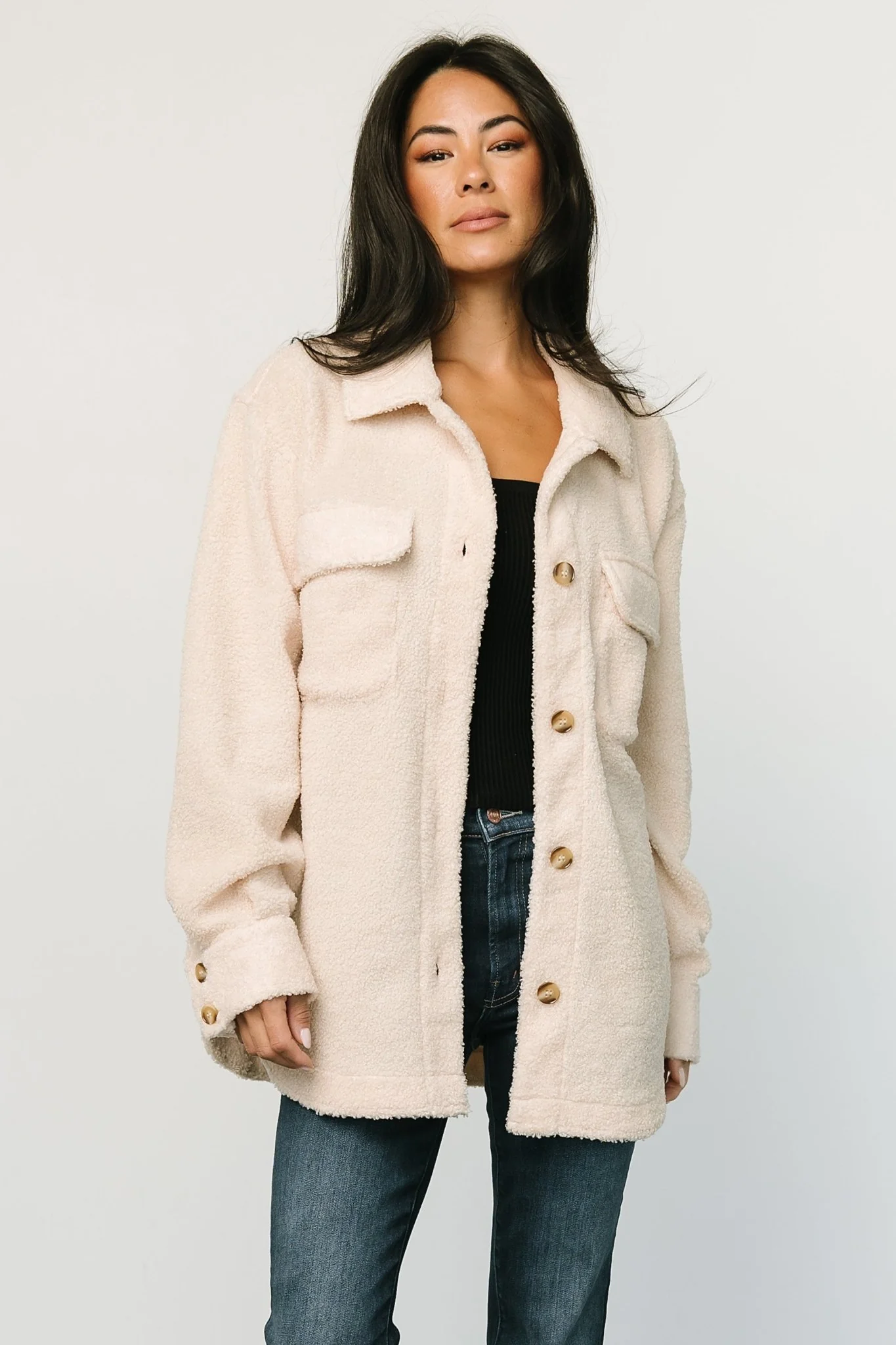 Jayden Sherpa Jacket | Honey
