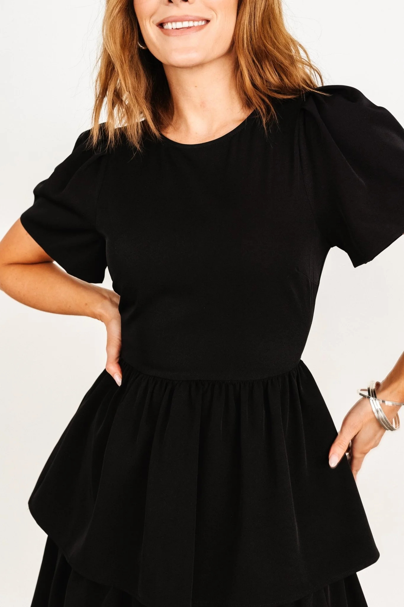 Cadenza Tiered Maxi Dress | Black