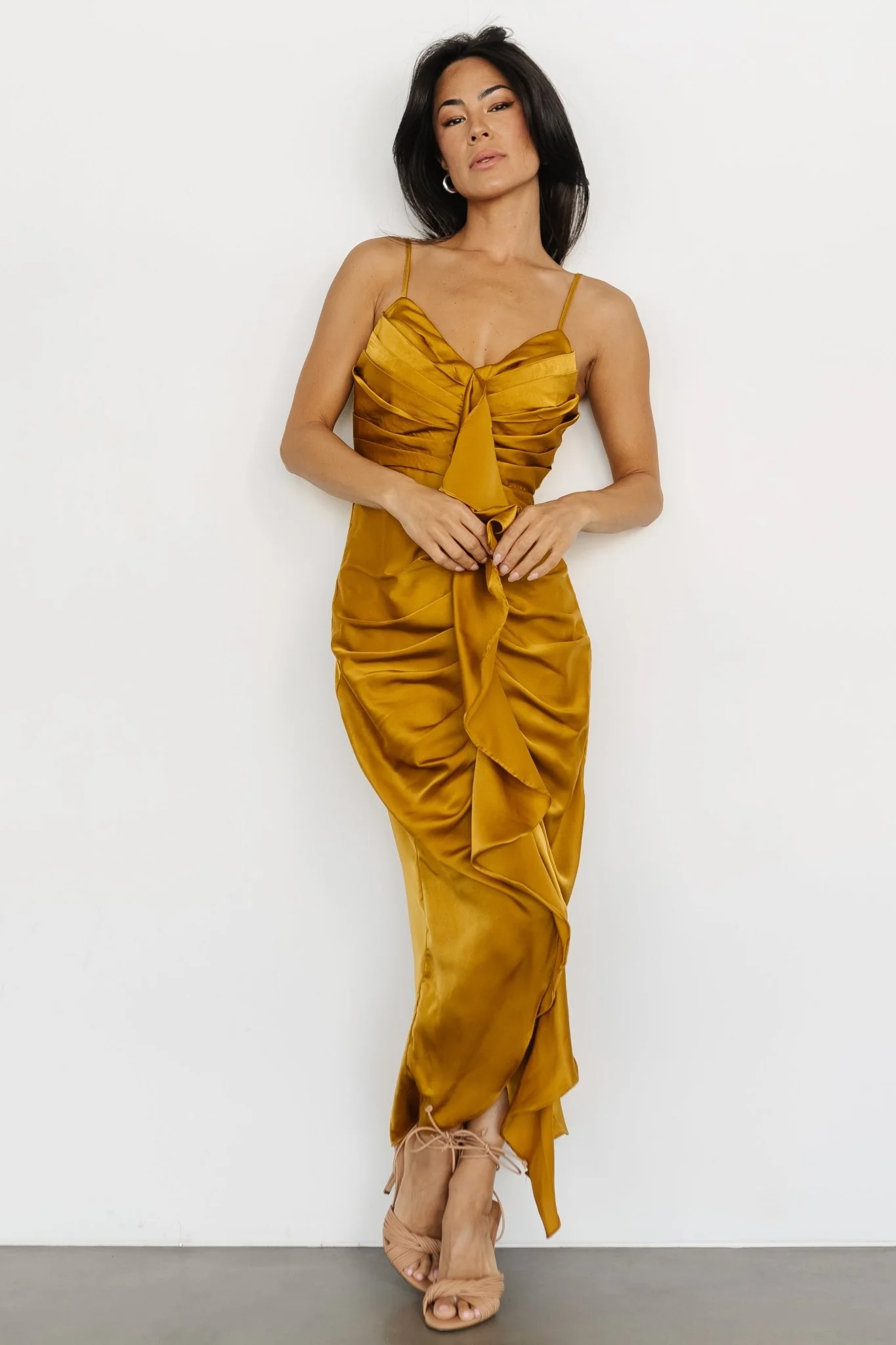 Thessaly Maxi Dress | Brushed Gold