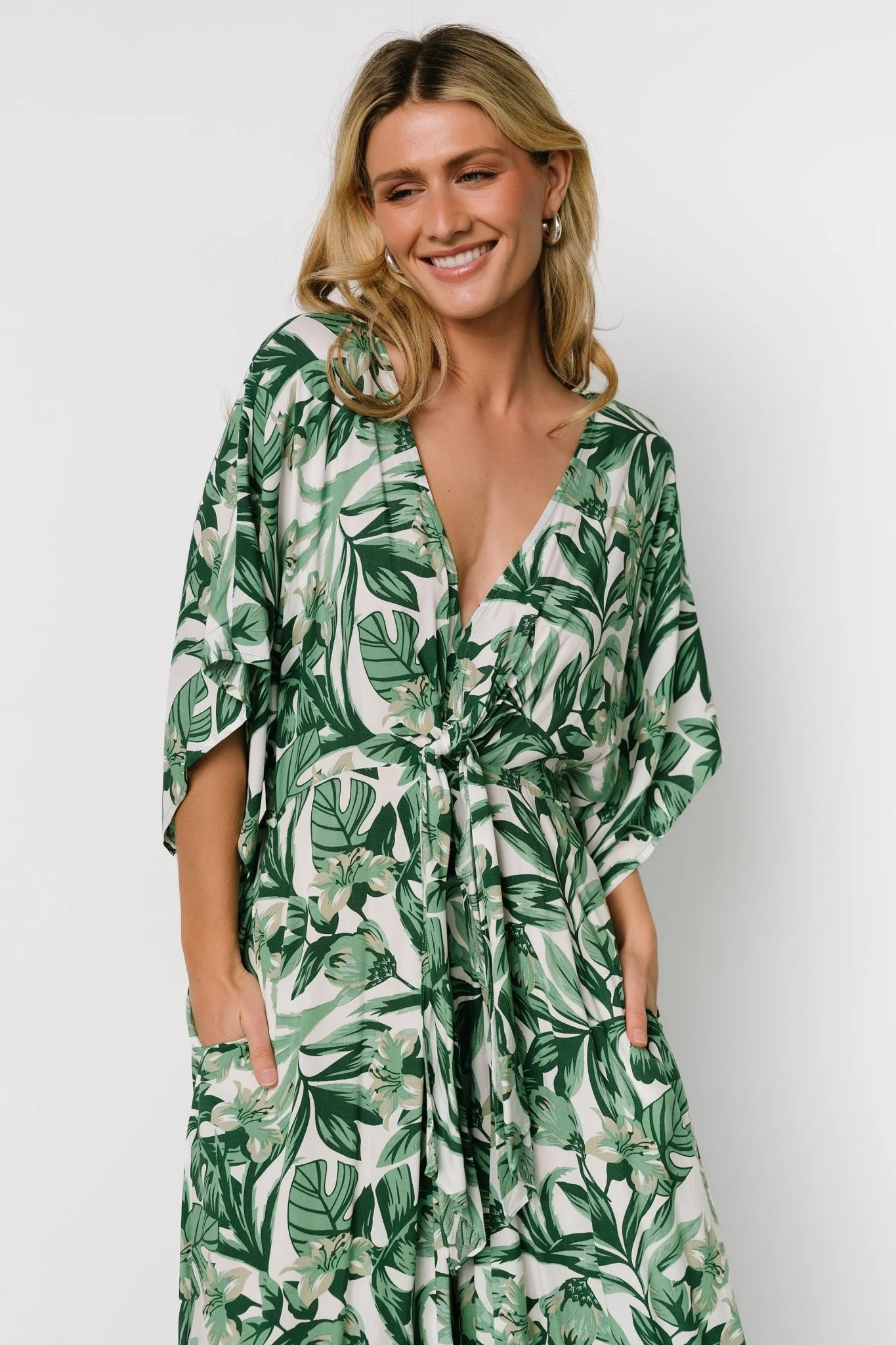 Byron Jumpsuit | Green Print