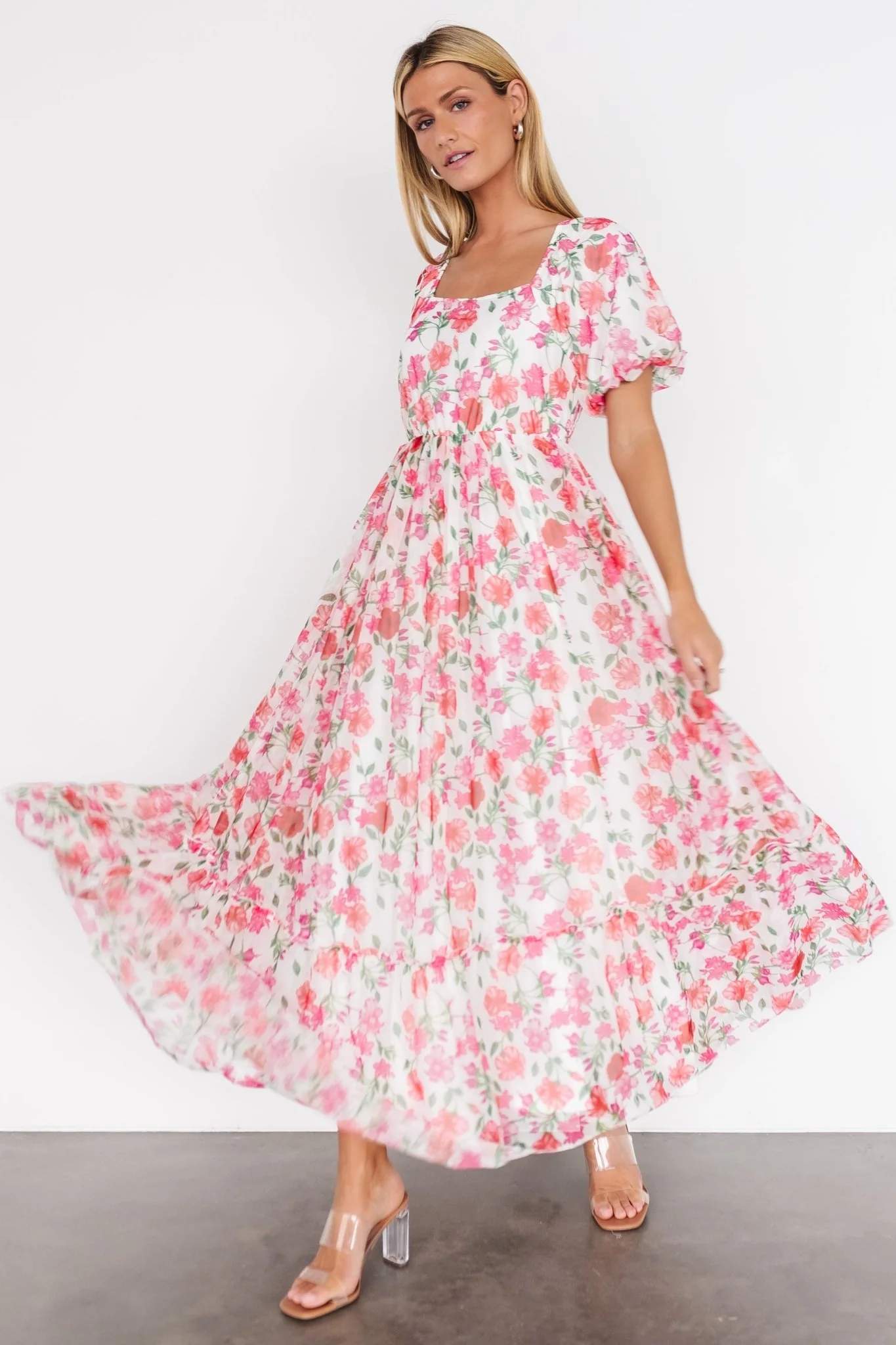 Margo Maxi Dress | Pink Multi Floral
