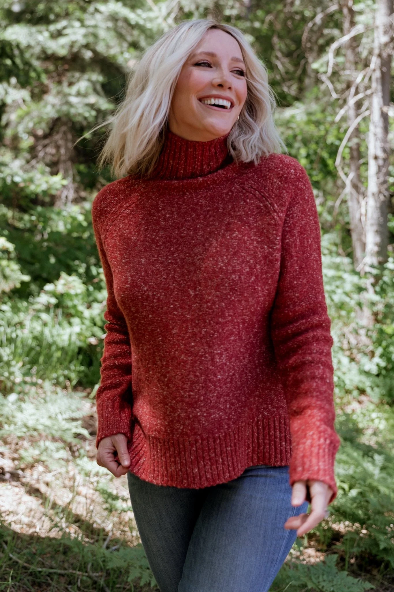 Oaklynn Turtleneck Sweater | Heather Rust