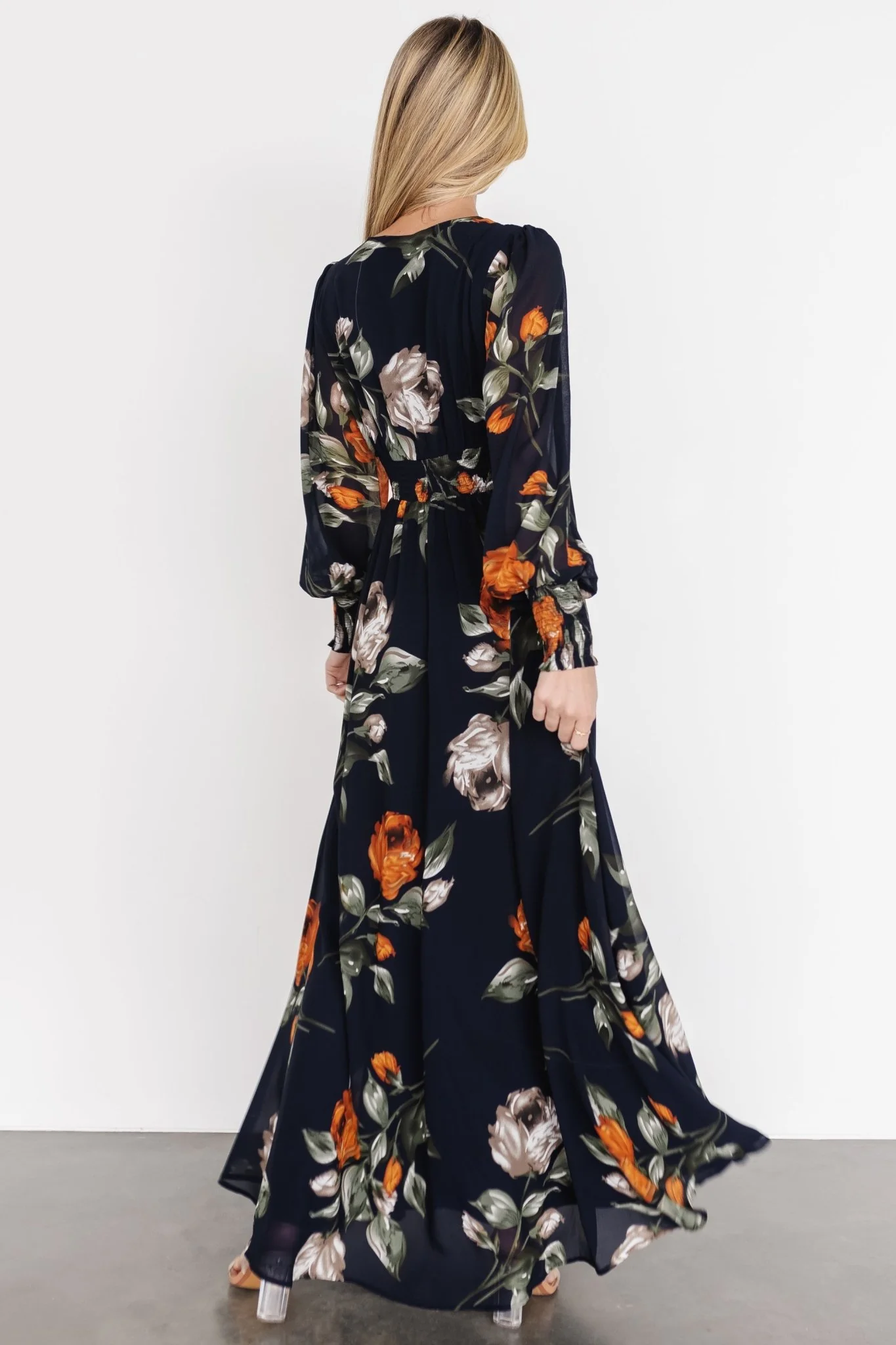 Olivia Maxi Dress | Midnight Navy Floral