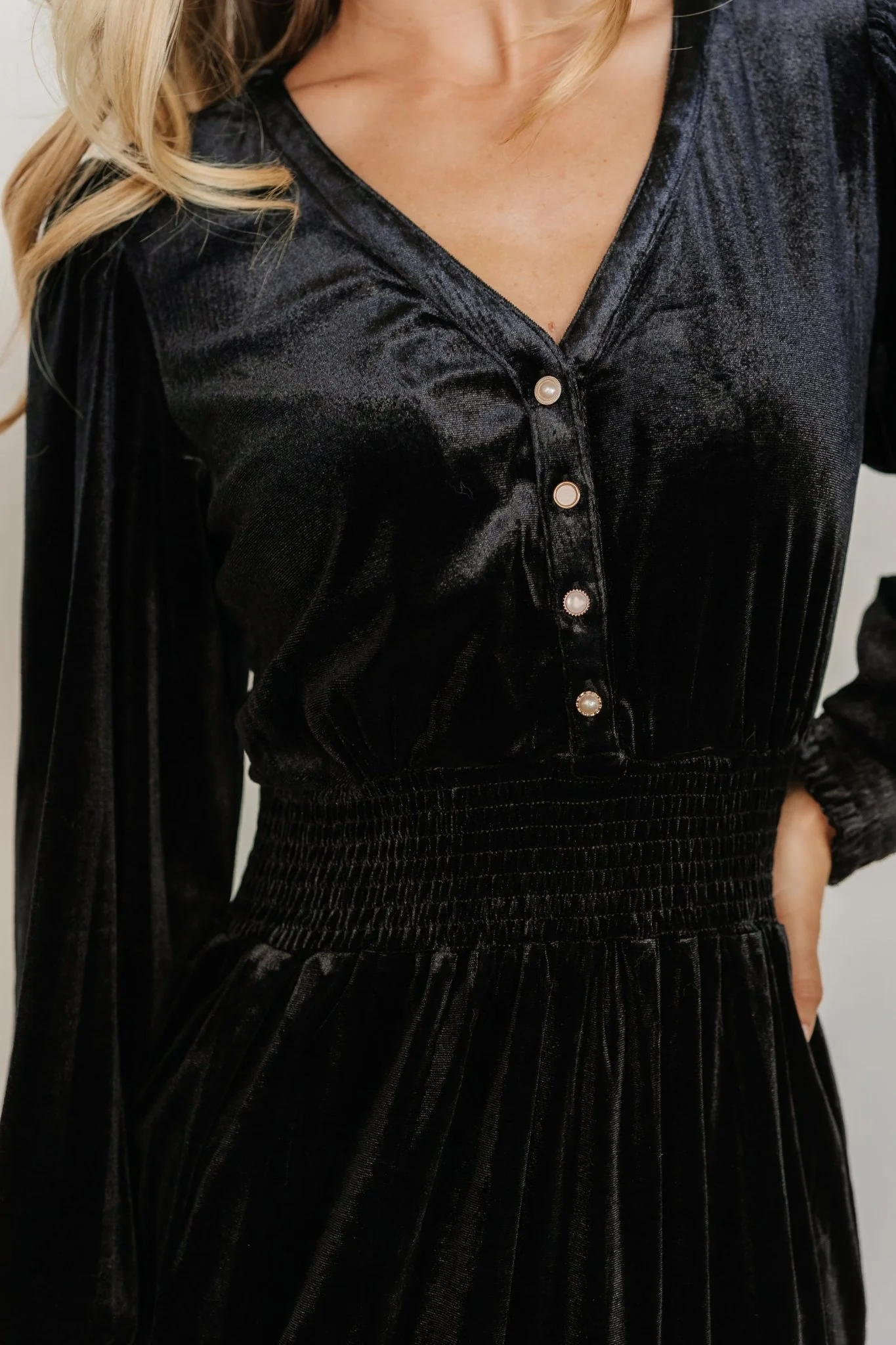 Harley Velvet Dress | Black