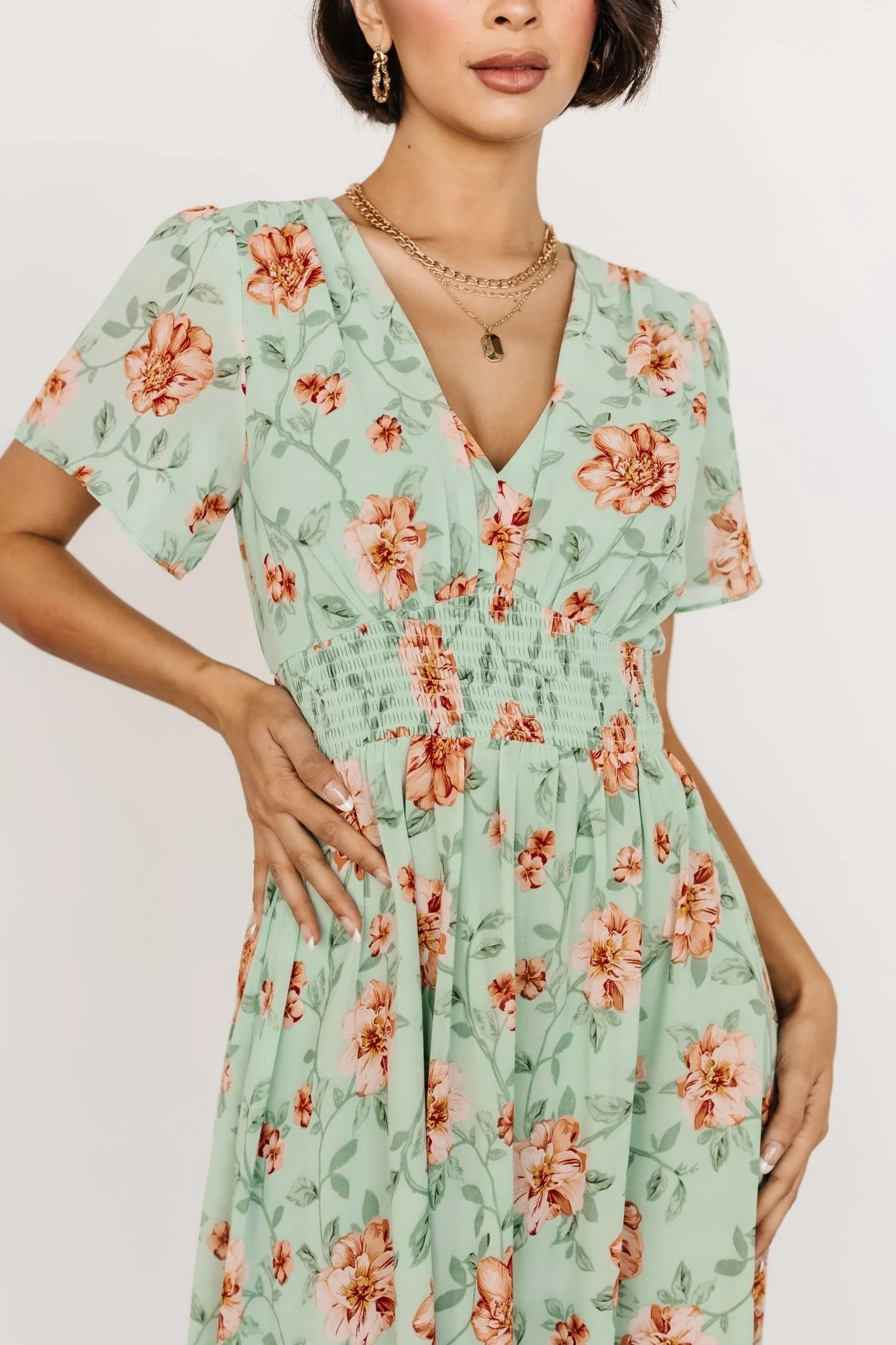 Birdie Maxi Dress | Sage Multi