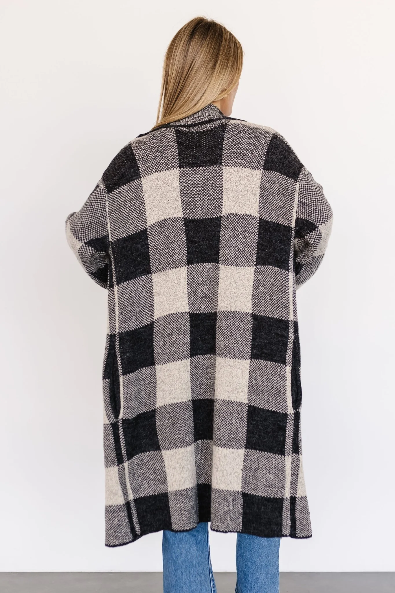 Toronto Cardigan | Black + Taupe